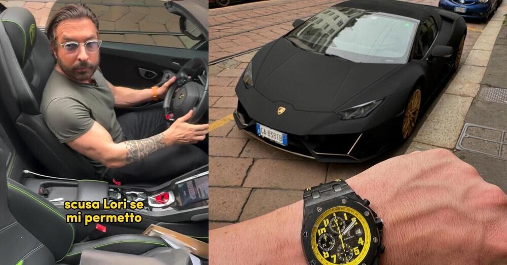 Lorenzo Ruzza dagli orologi alla Lamborghini &ldquo;vecchia ma nuova&rdquo;: ma &egrave; elegante o tamarra? &ldquo;Roba da intenditori eh&rdquo;. E poi le sneakers&hellip; Watch the video