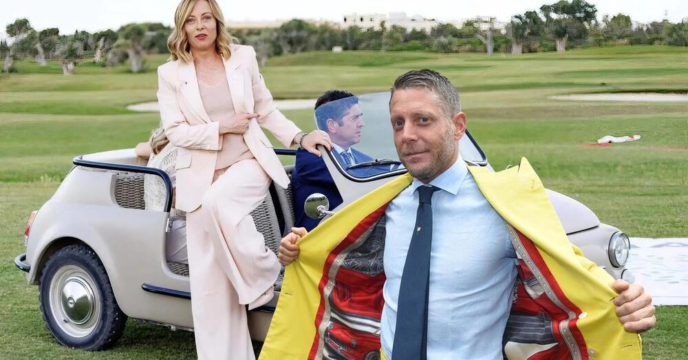 Ma cosa c&rsquo;entra Lapo Elkann col G7 e con Giorgia Meloni? Questione di Fiat 500 Spiaggina, Garage Italia e... [VIDEO]