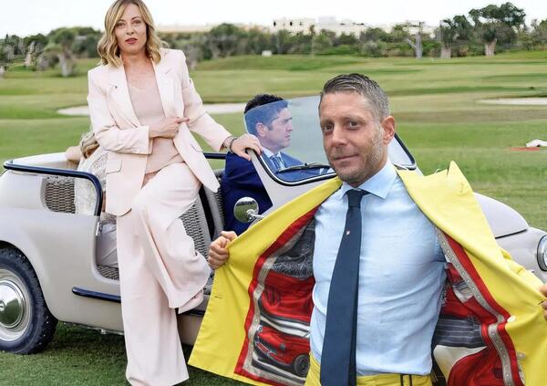 Ma cosa c&rsquo;entra Lapo Elkann col G7 e con Giorgia Meloni? Questione di Fiat 500 Spiaggina, Garage Italia e... [VIDEO]