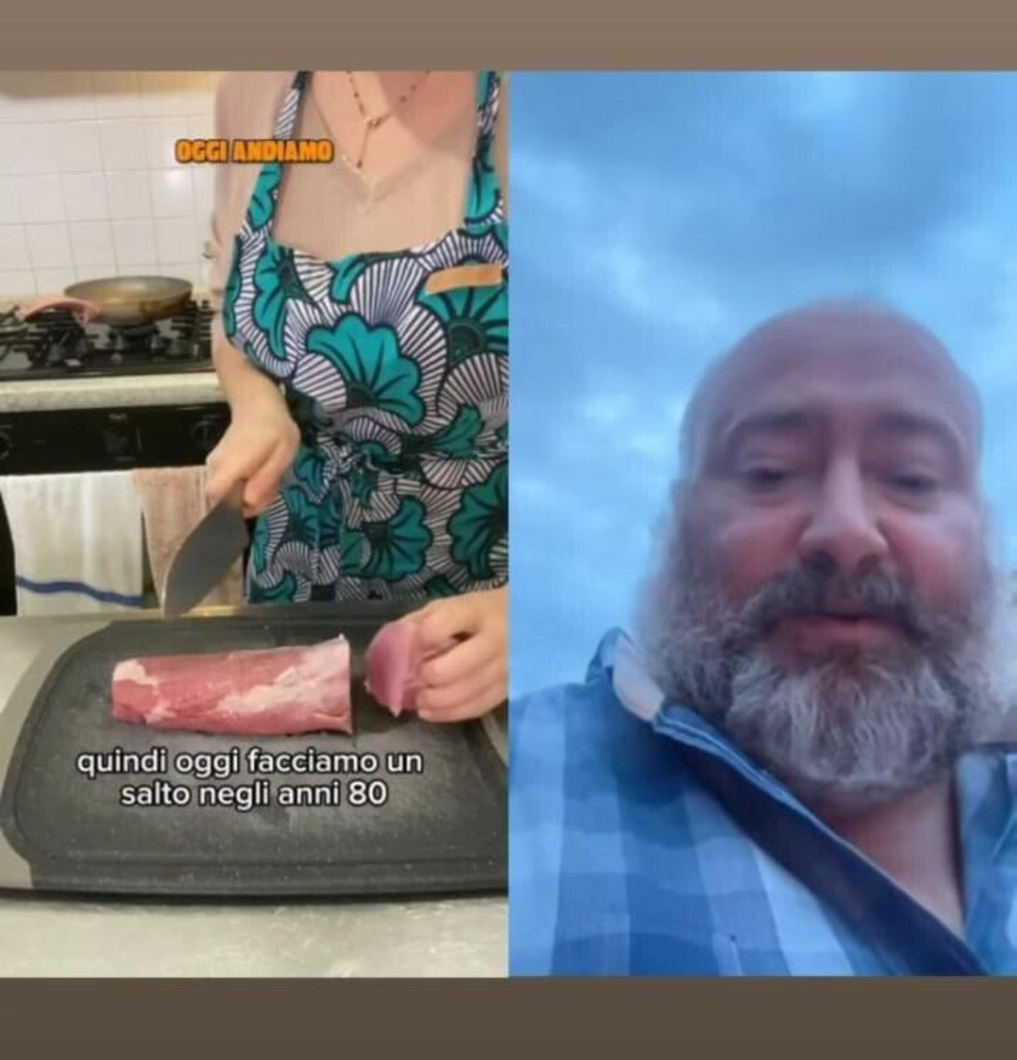 Estratto dal commento di Guido Mori contro la pericolosa idea di una food influencer di mangiare carne di maiale cruda