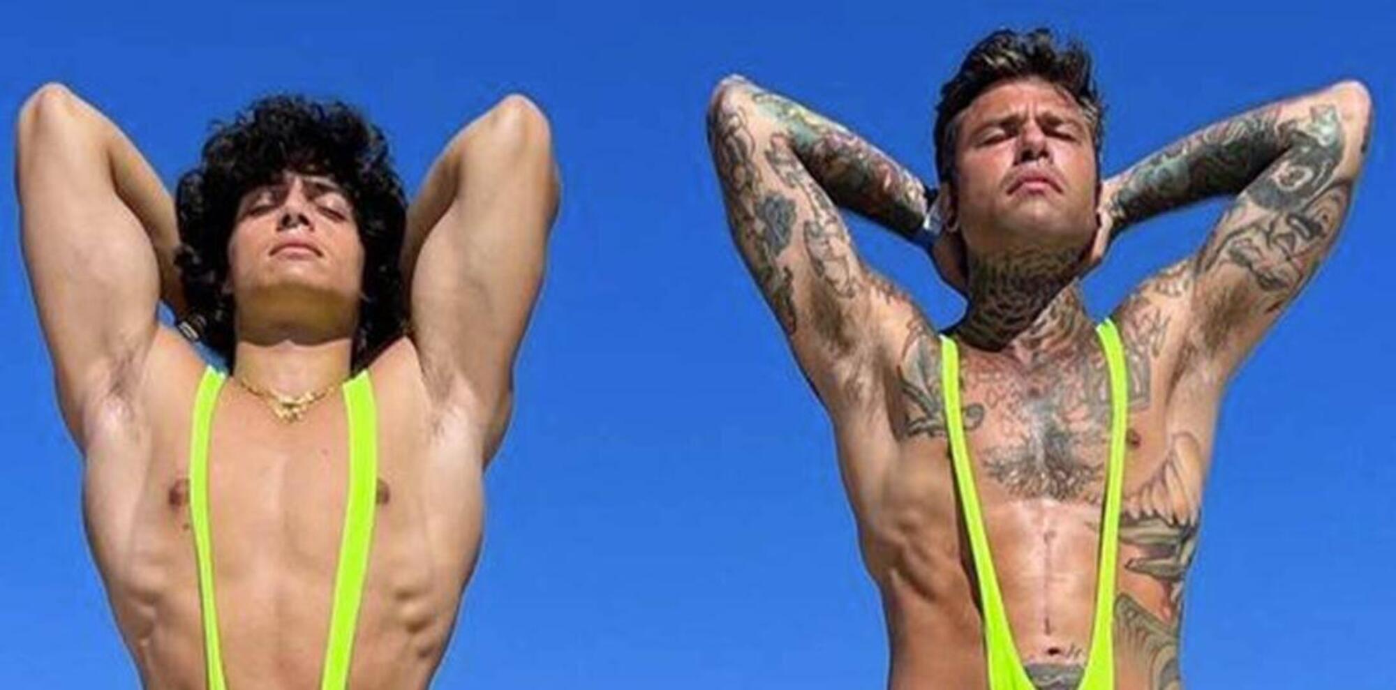 Luis Sal e Fedez in versione Borat