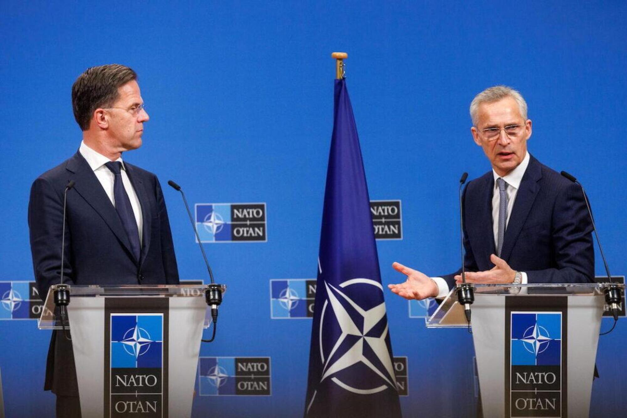 Mark Rutte e Jens Stoltenberg