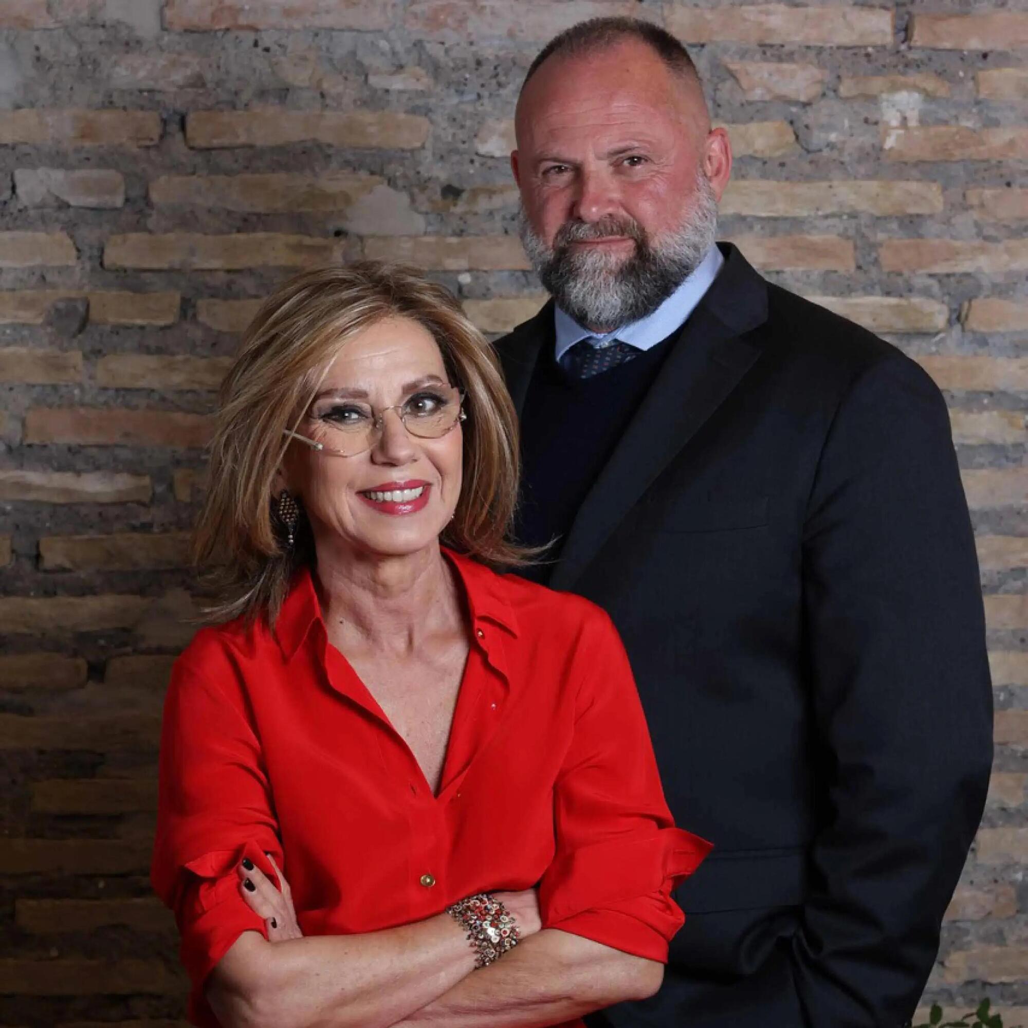 Concita De Gregorio e l'editore Gian Marco Sandri