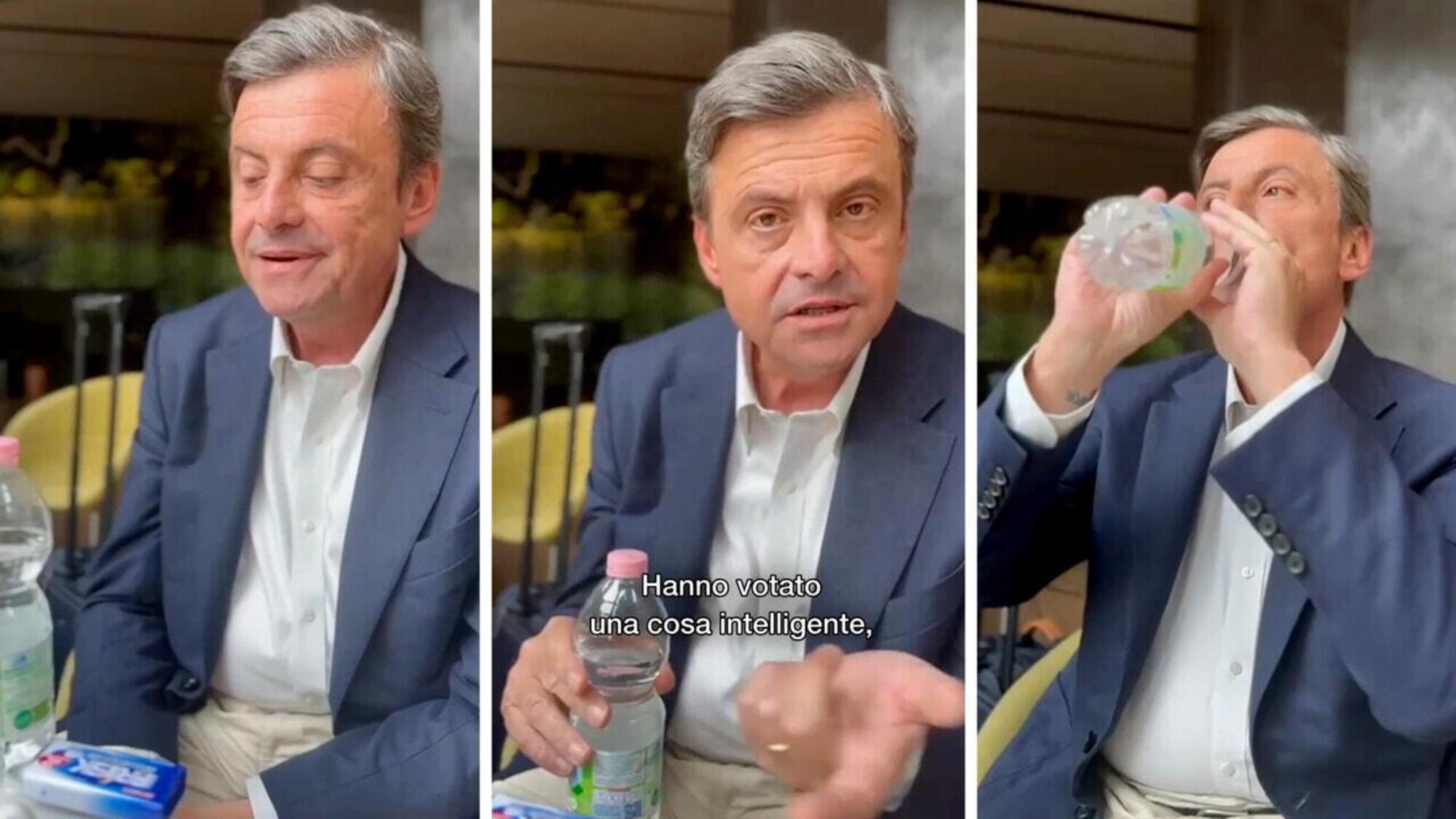 Calenda insegna a Salvini come bere dalle nuove bottiglie