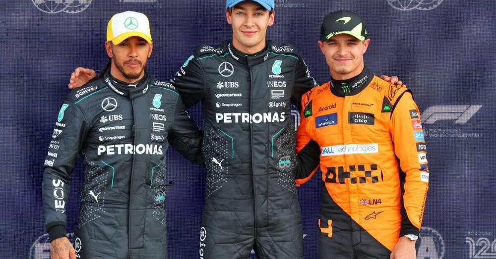 Tre inglesi fanno impazzire Silverstone: le pazze qualifiche del GP d&#039;Inghilterra con Russell, Hamilton e Norris