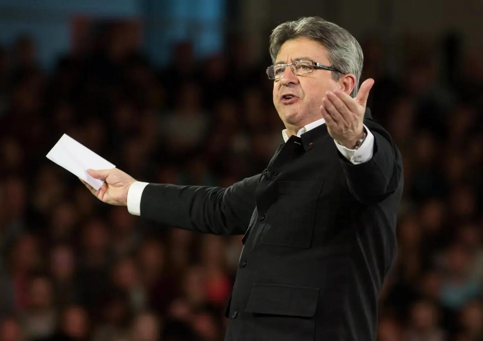 Jean-Luc M&eacute;lenchon, leader del Nuovo Fronte Popolare, l&#039;alleanza di sinistra che ha vinto al secondo turno le elezioni francesi del 7 luglio