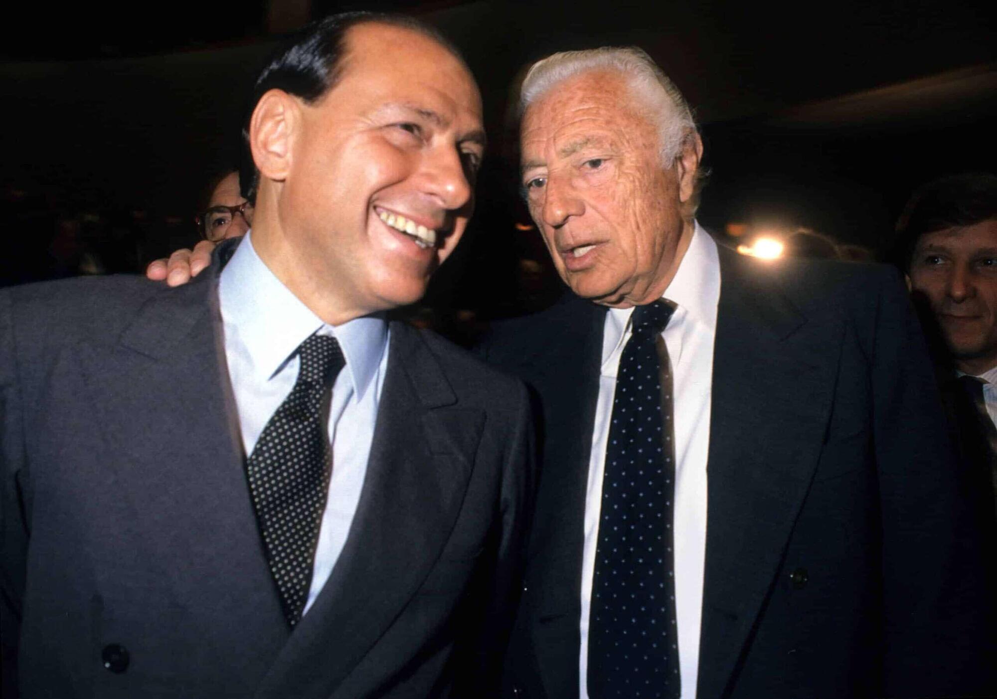 Silvio Berlusconi e Gianni Agnelli