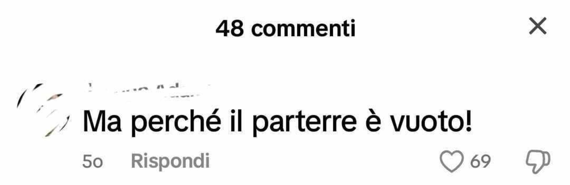 Commenti social su Taylor Swift a San Siro