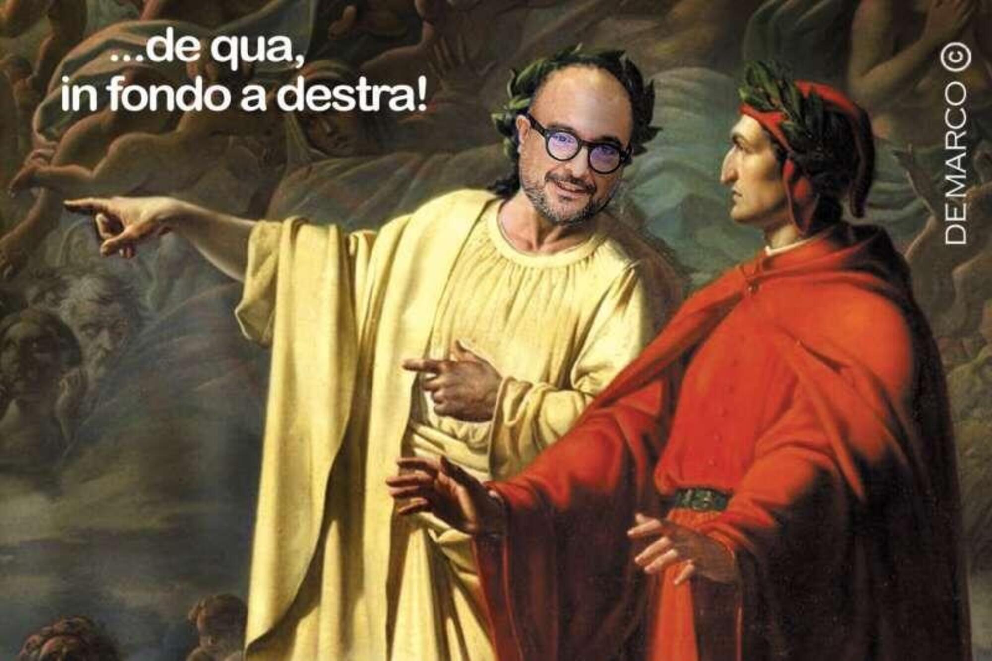 Uno dei tanti meme sul ministro Gennaro Sangiuliano