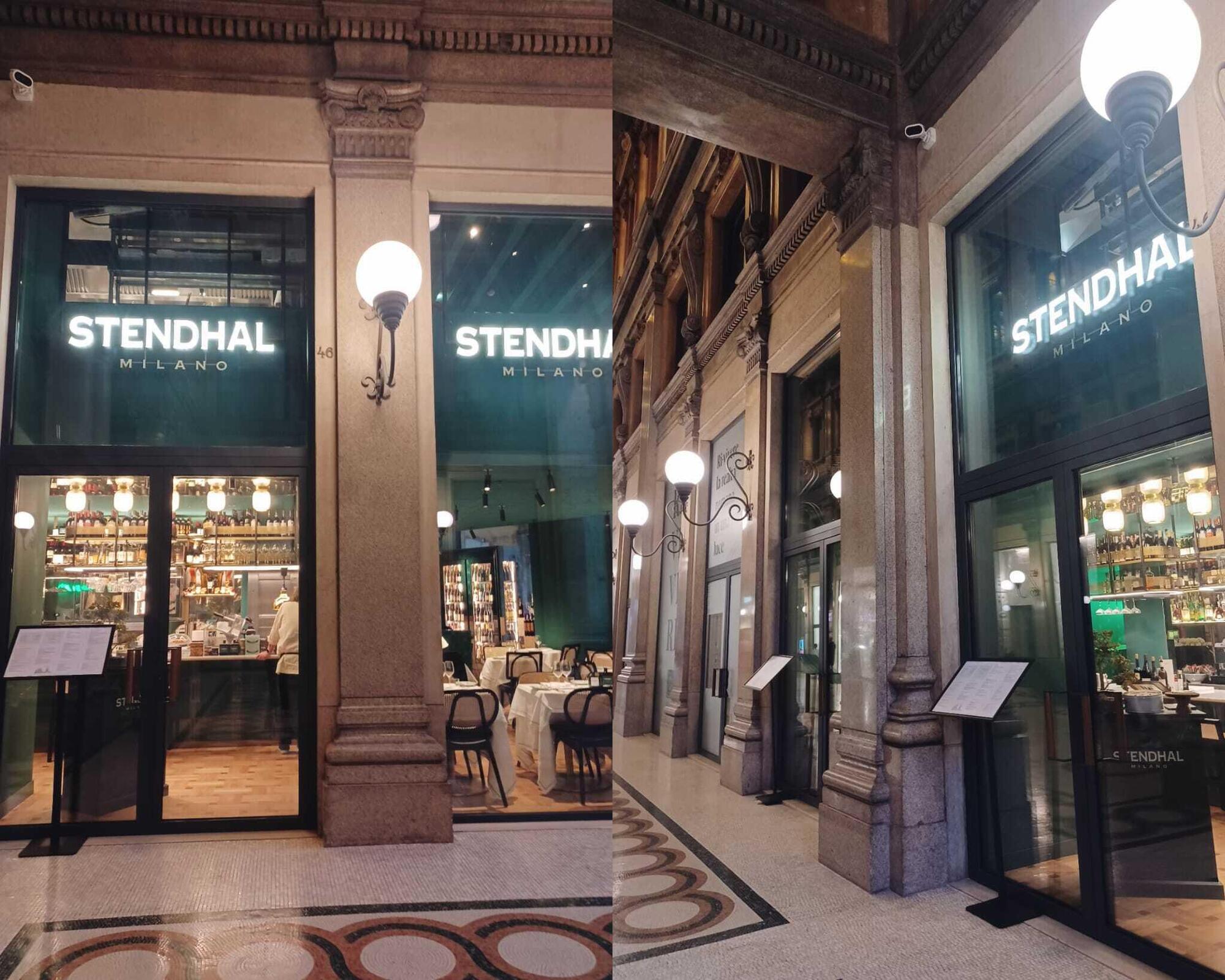 L&#039;ingresso del ristorante Stendhal di Roma