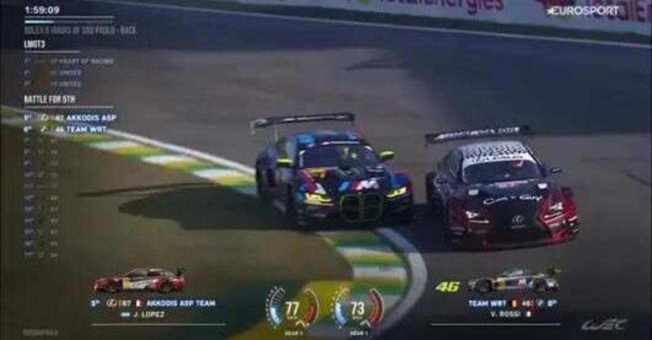 Ok, ma l&rsquo;avete visto il video del sorpasso di cattiveria di Valentino Rossi? Con la BMW &ldquo;da straccio di licenza&rdquo; a Interlagos