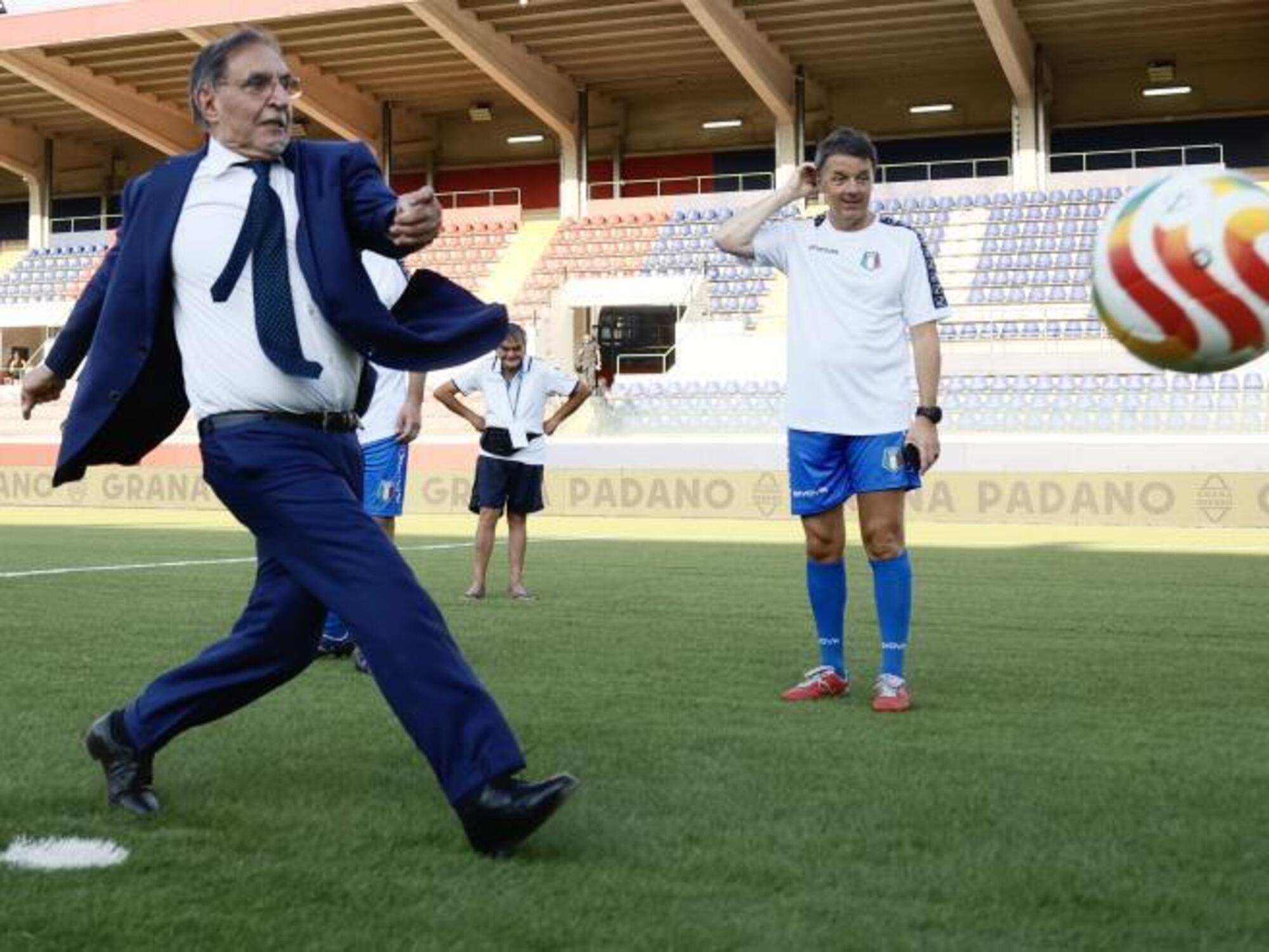 Il ct della squadra della Nazionale dei politici Ignazio La Russa