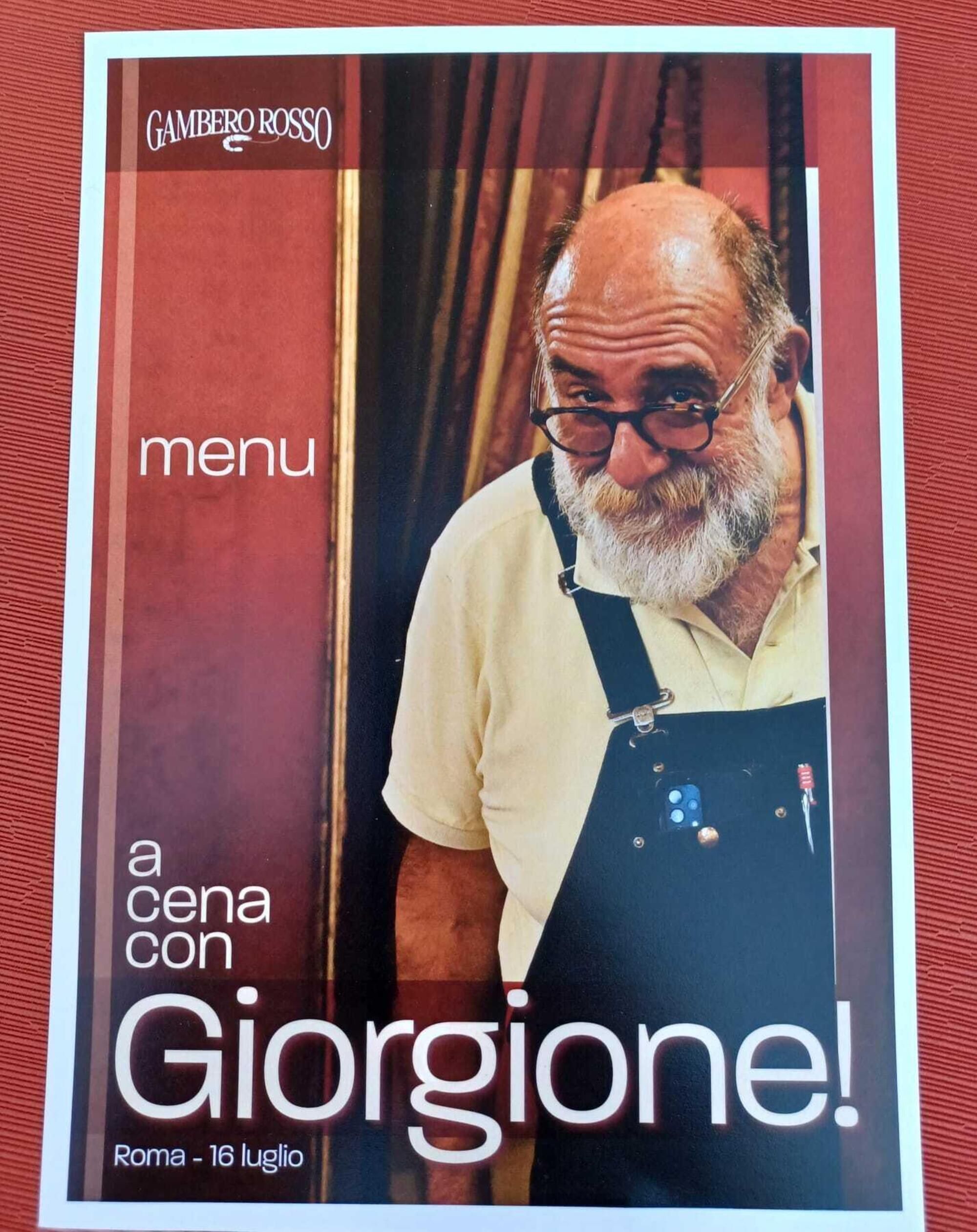 Il men&ugrave; di Giorgione da Gambero Rosso