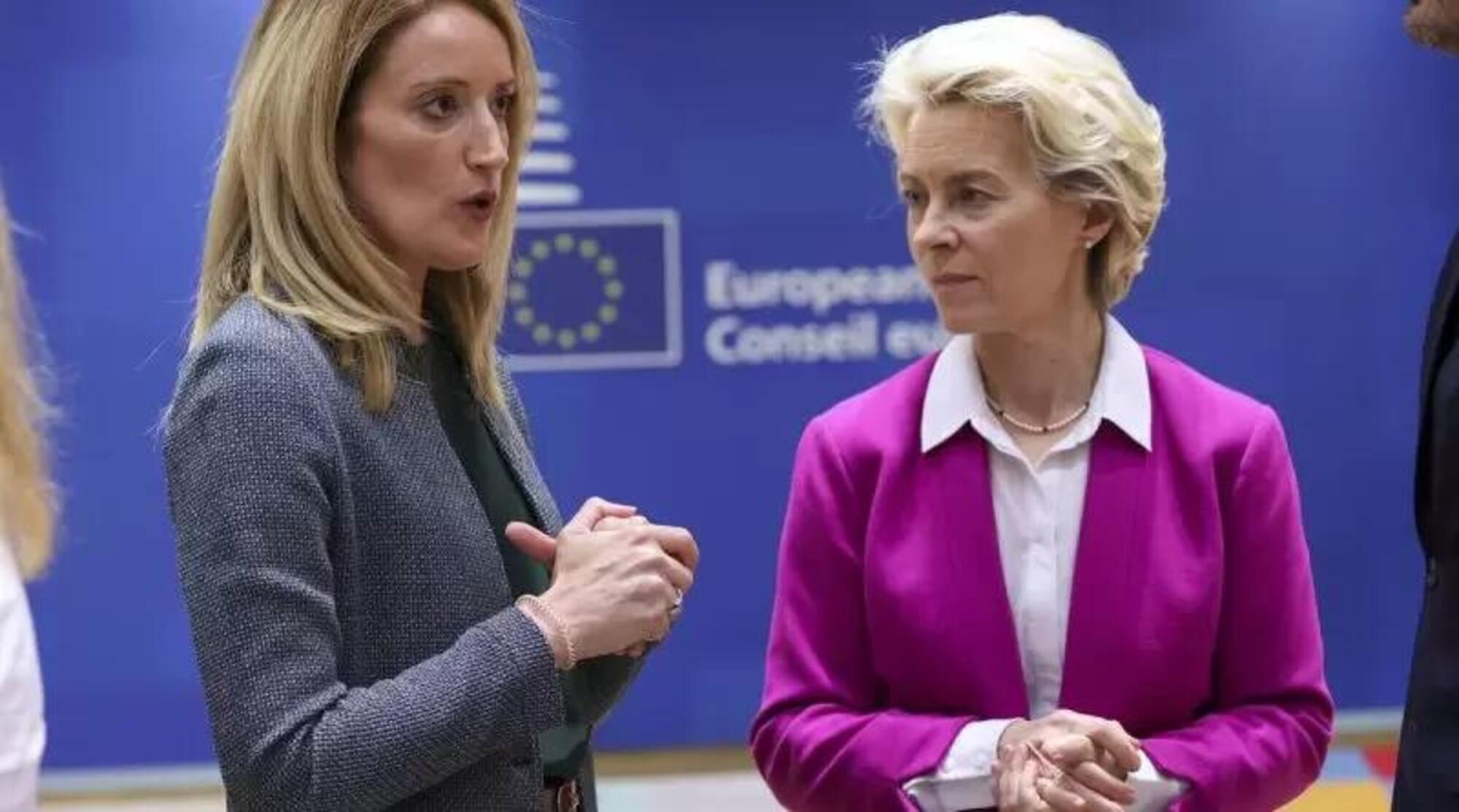 Roberta Metsla e Ursula von der Leyen