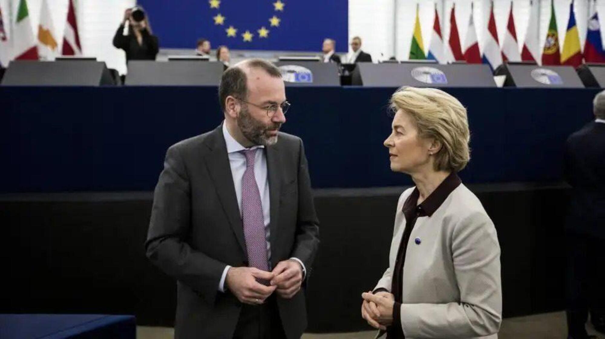 Manfred Weber e Ursula von der Leyen