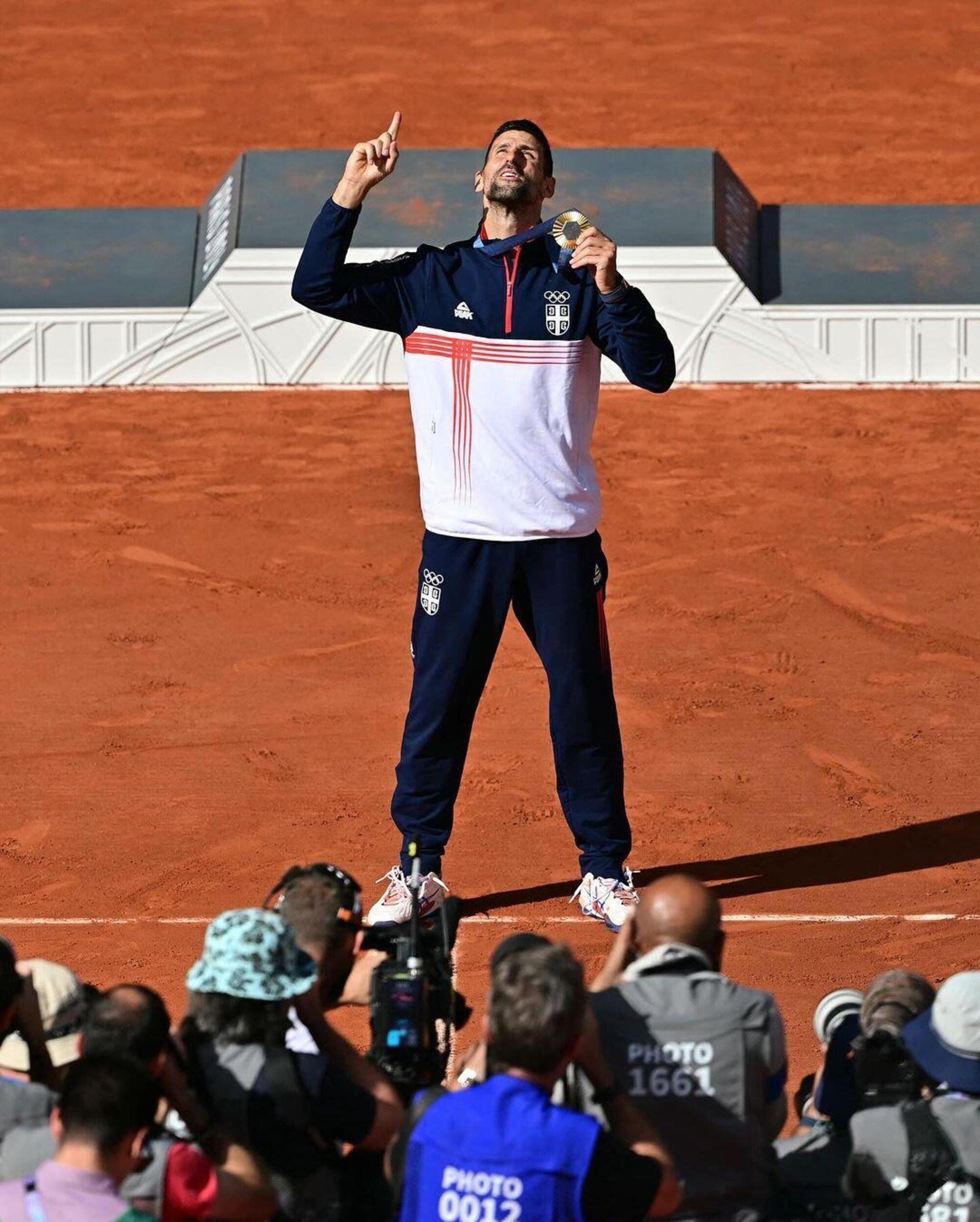 Djokovic con la medaglia d’oro al collo