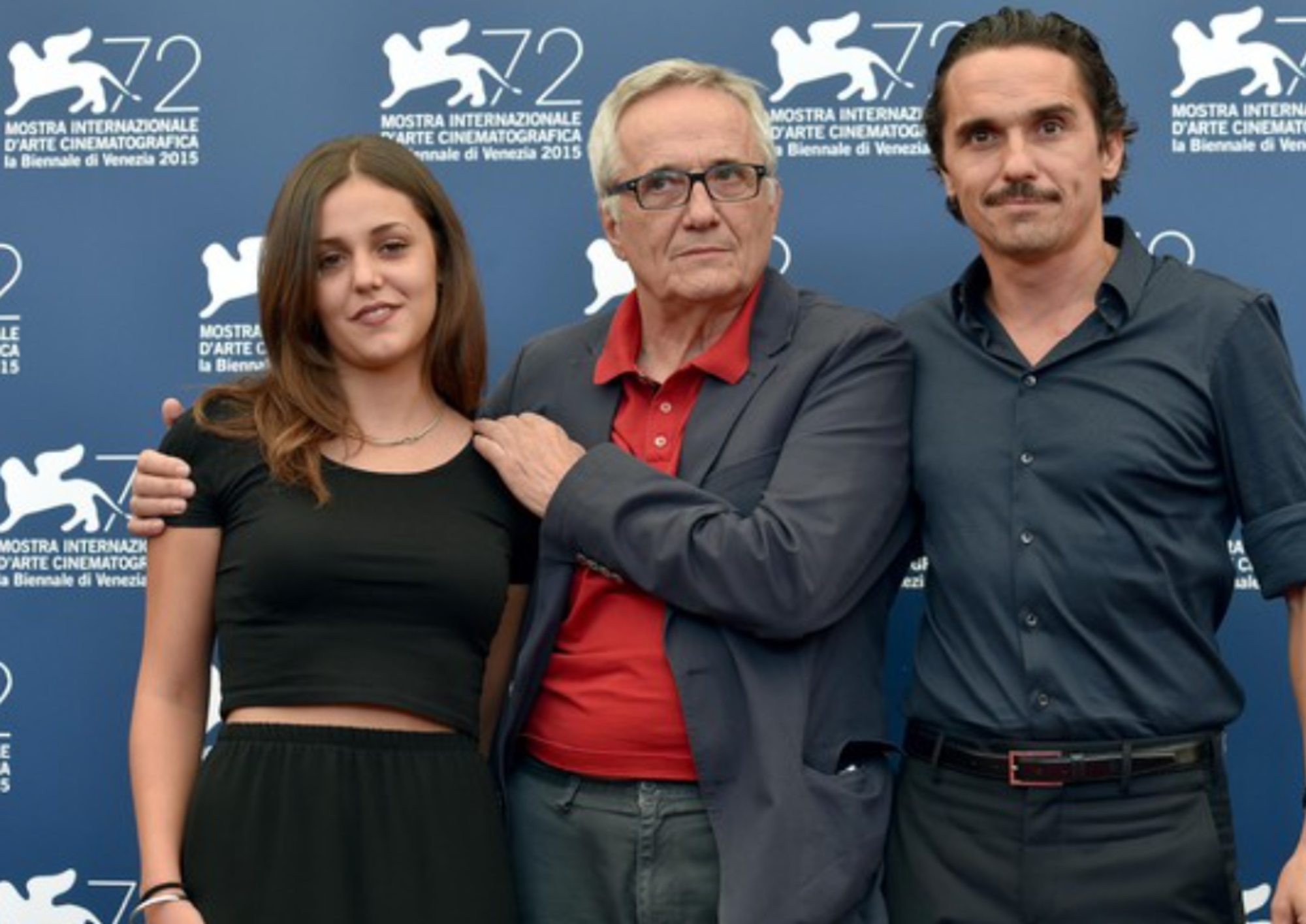 Marco Bellocchio con Pier Giorgio ed Elena Bellocchio