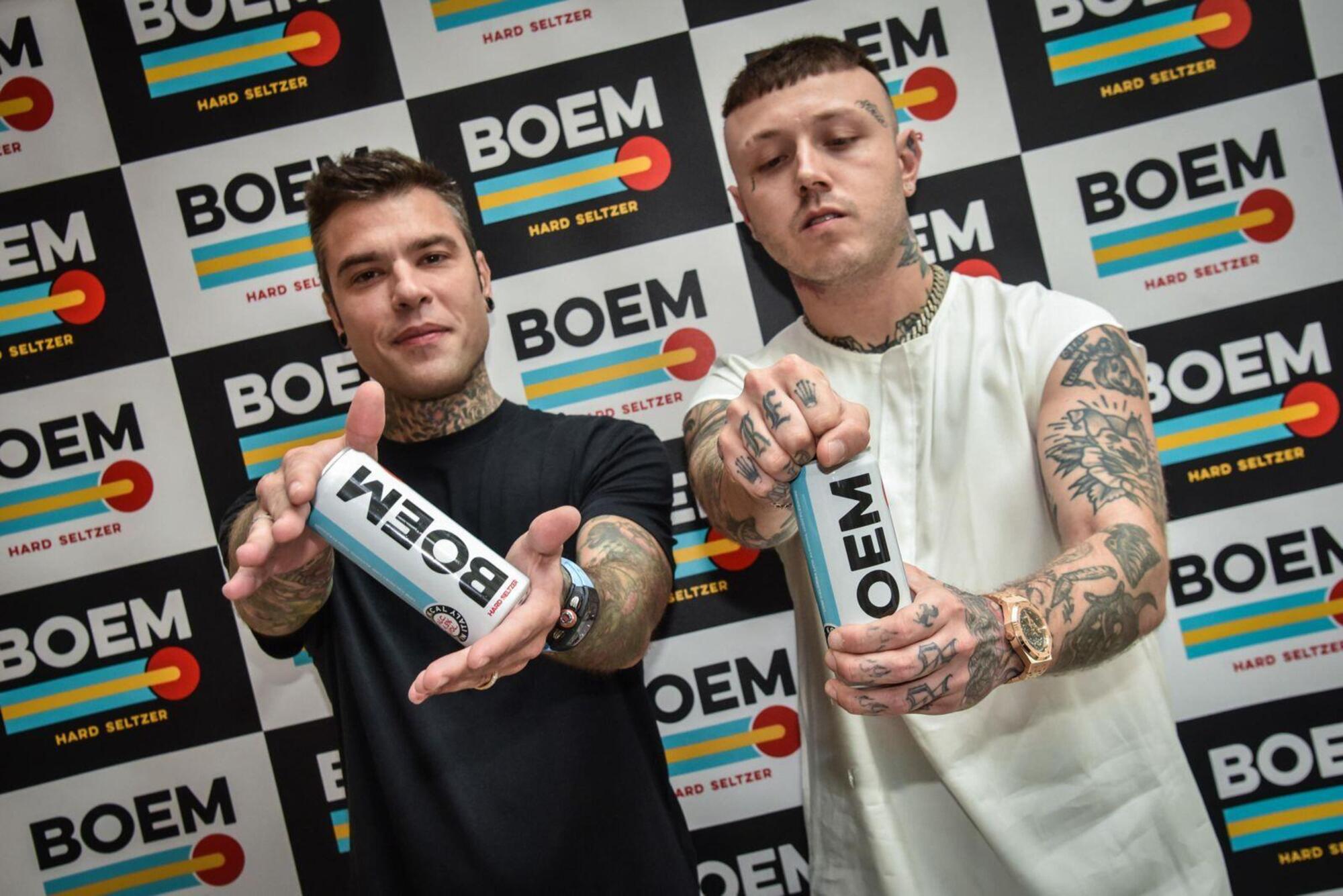 La bibita &quot;Boem&quot;, creata da Fedez e Lazza