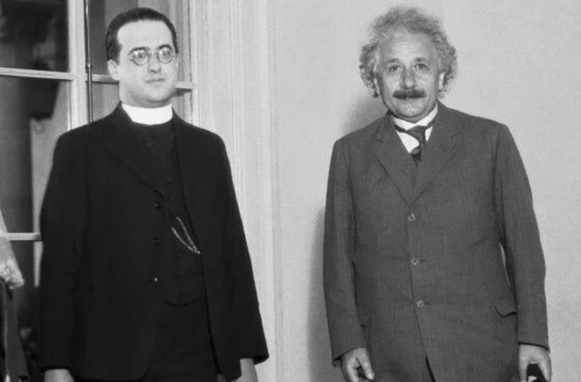 Pierre Teilhard de Chardin con Albert Einstein