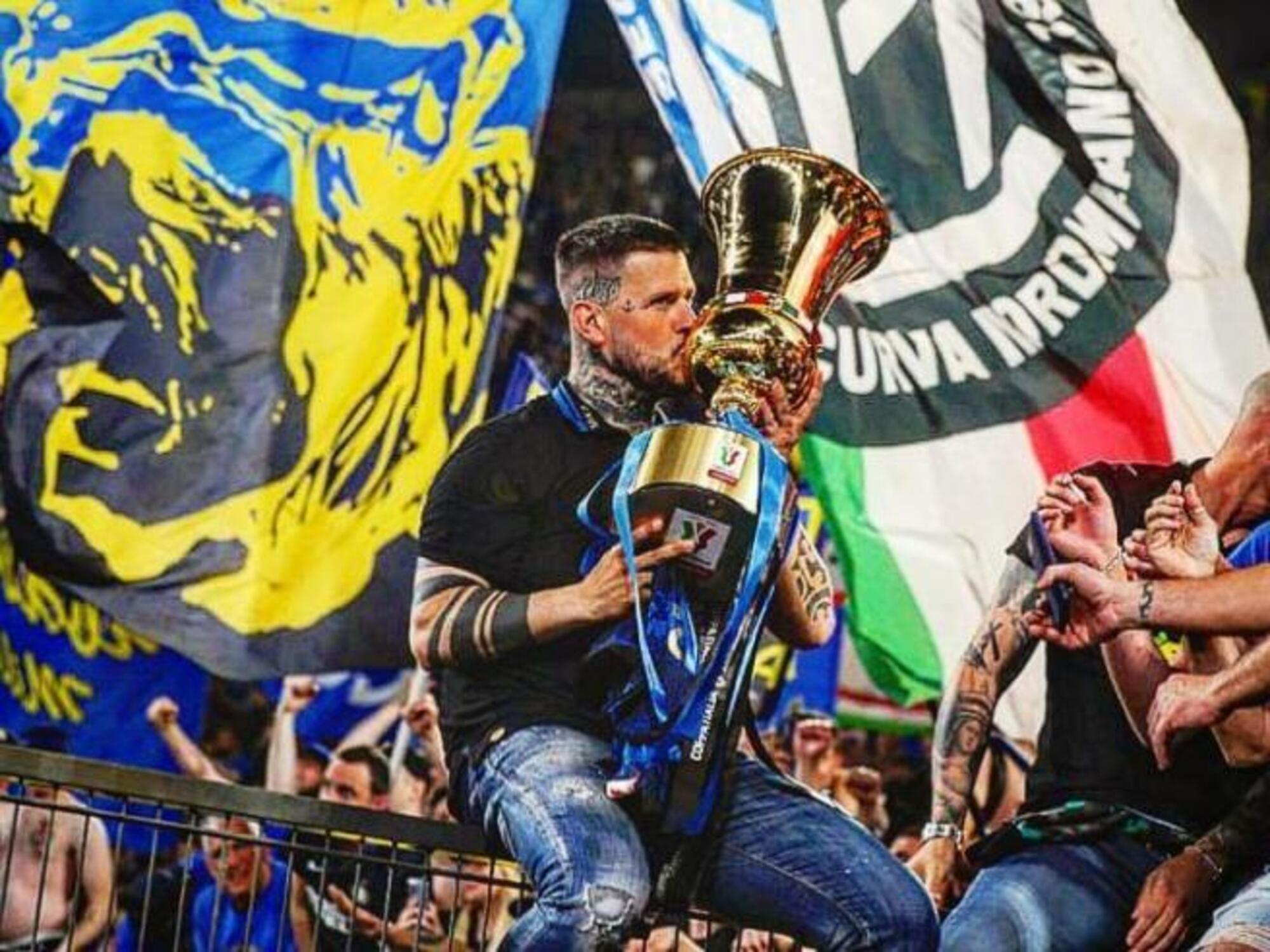 Marco Ferdico, uno dei volti pi&ugrave; importanti della Curva Nord dell&rsquo;Inter