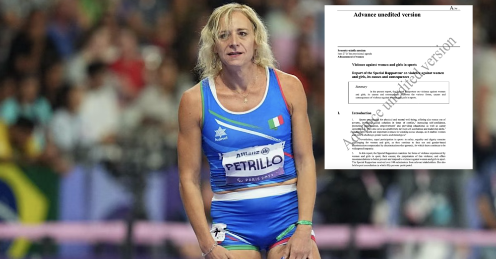 Valentina Petrillo, il caso arriva alle Nazioni Unite? Ecco perch&eacute; &ldquo;600 atlete hanno perso la medaglia per colpa degli uomini&rdquo;. E sul testosterone: &ldquo;Abbassarlo non basta...&rdquo;