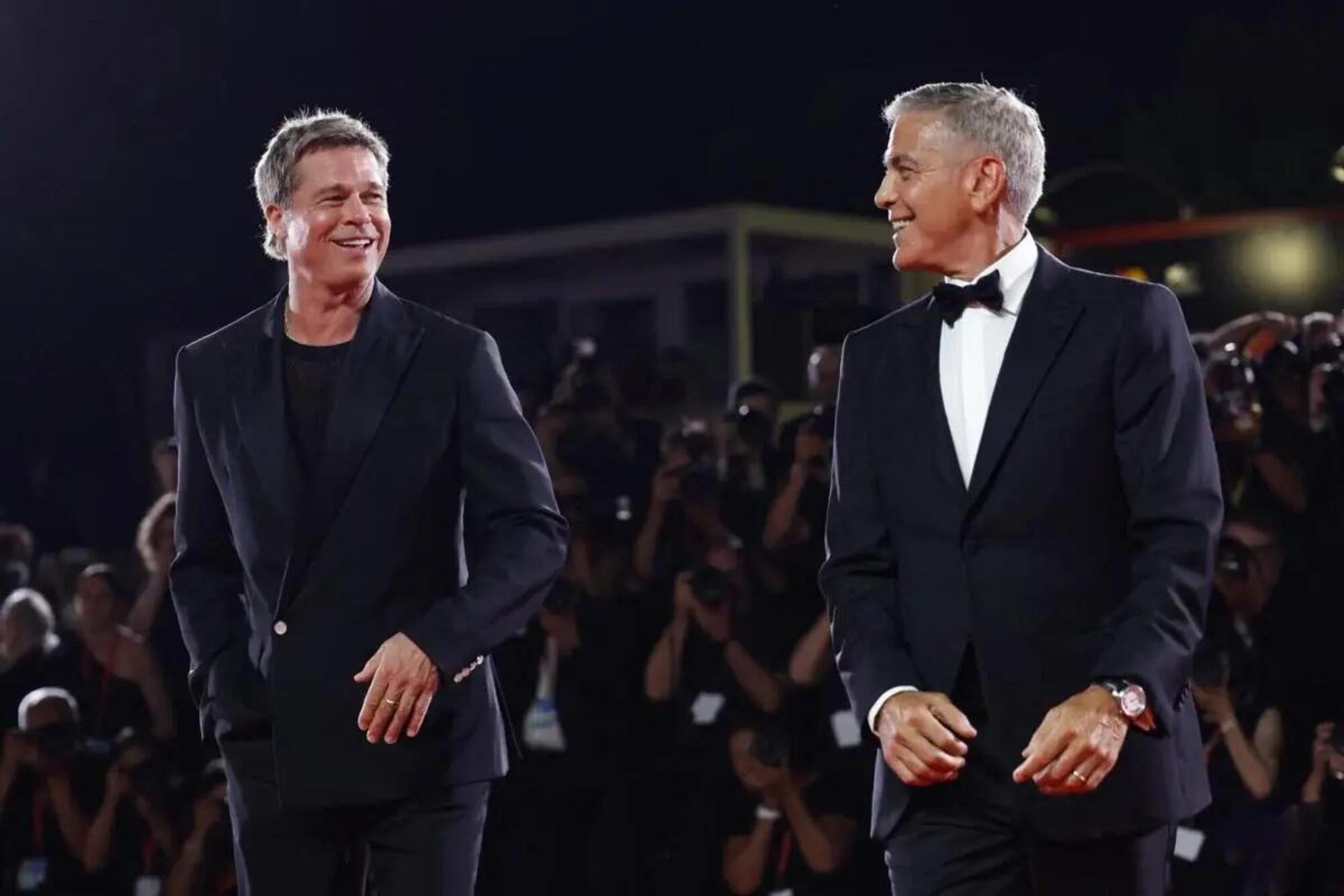 Brad Pitt e George Clooney 