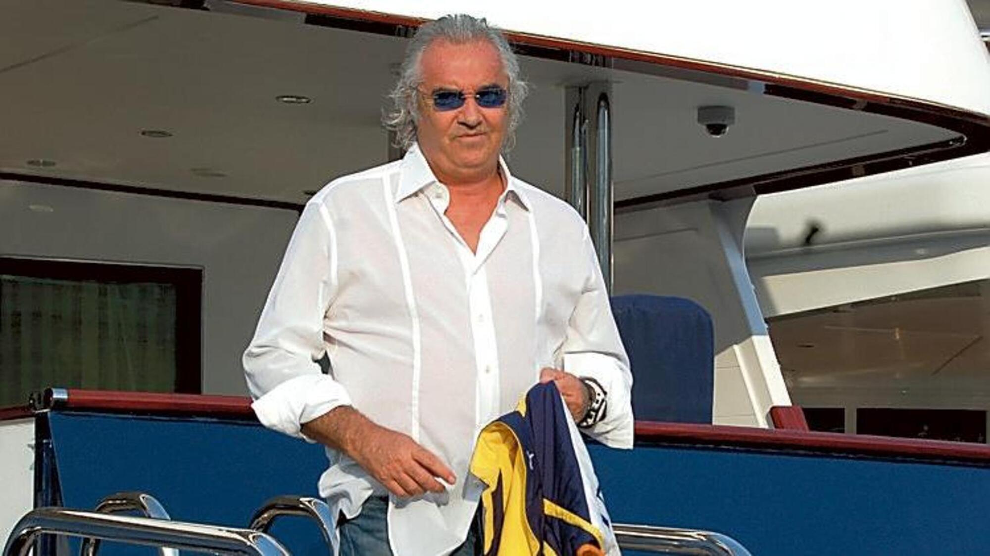 Briatore in barca