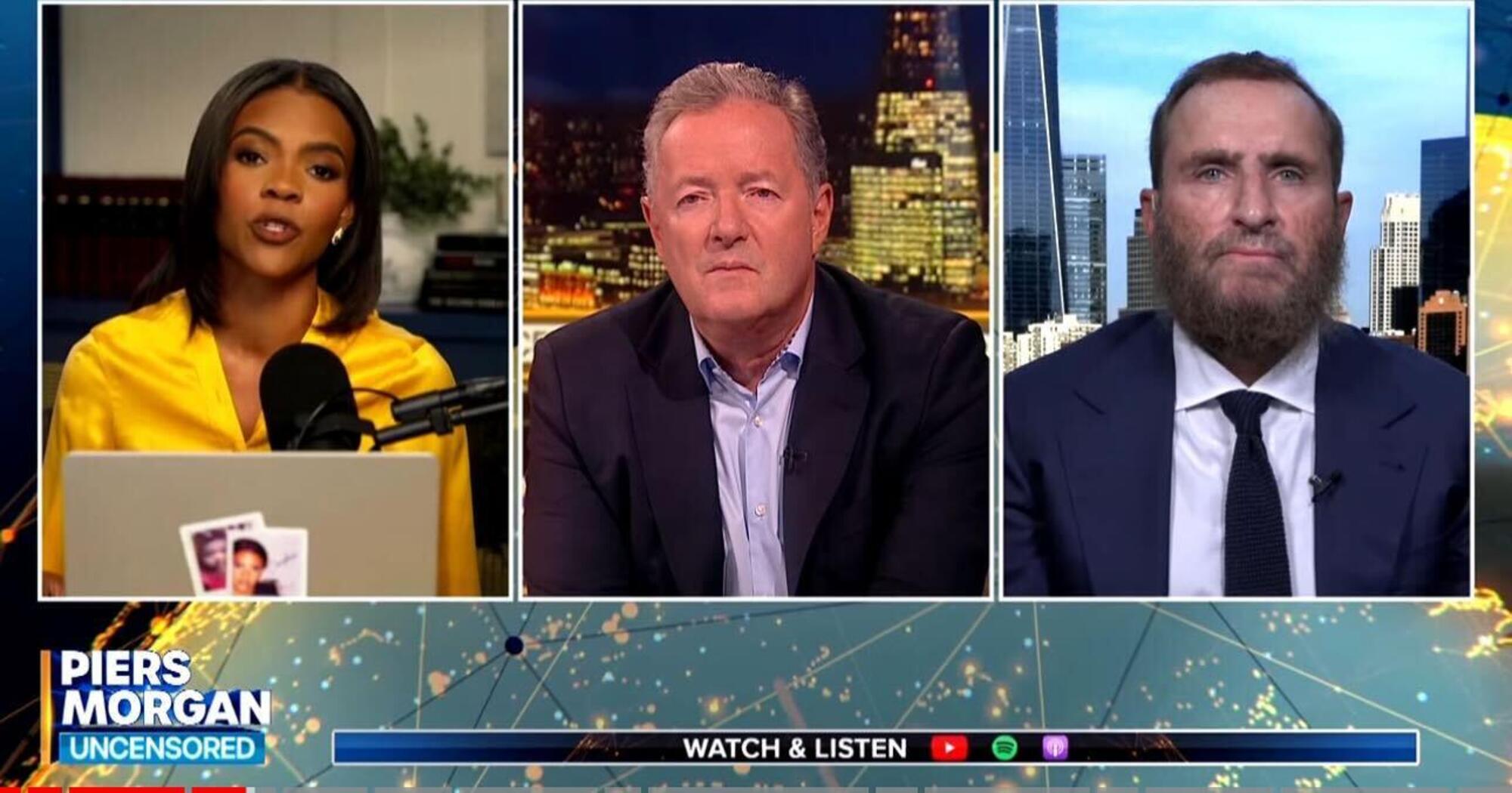 La puntata di “Uncensored” di Piers Morgan con ospiti Candace Owens e il rabbino Shmuley Boteach