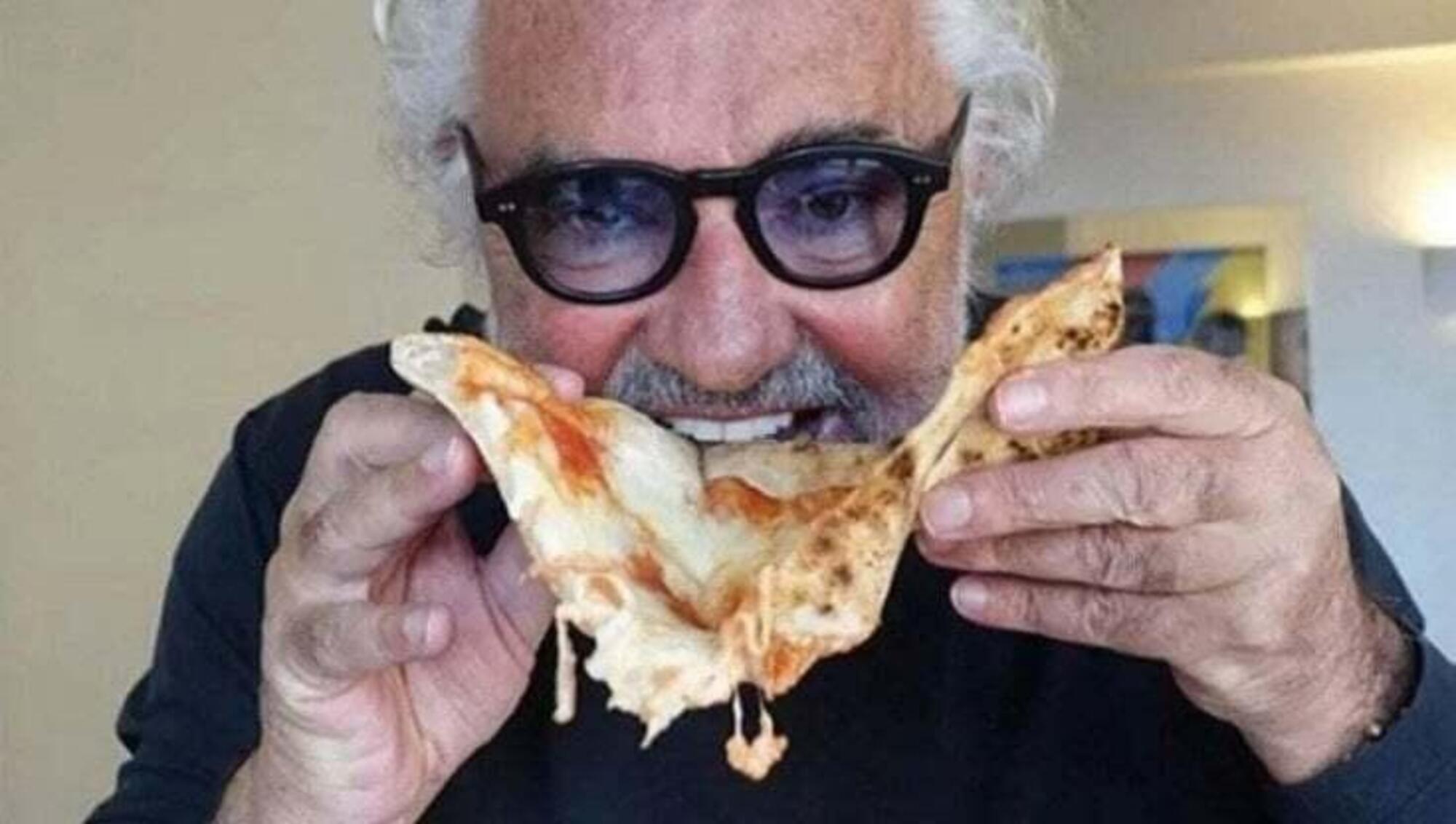 Briatore al Crazy Pizza