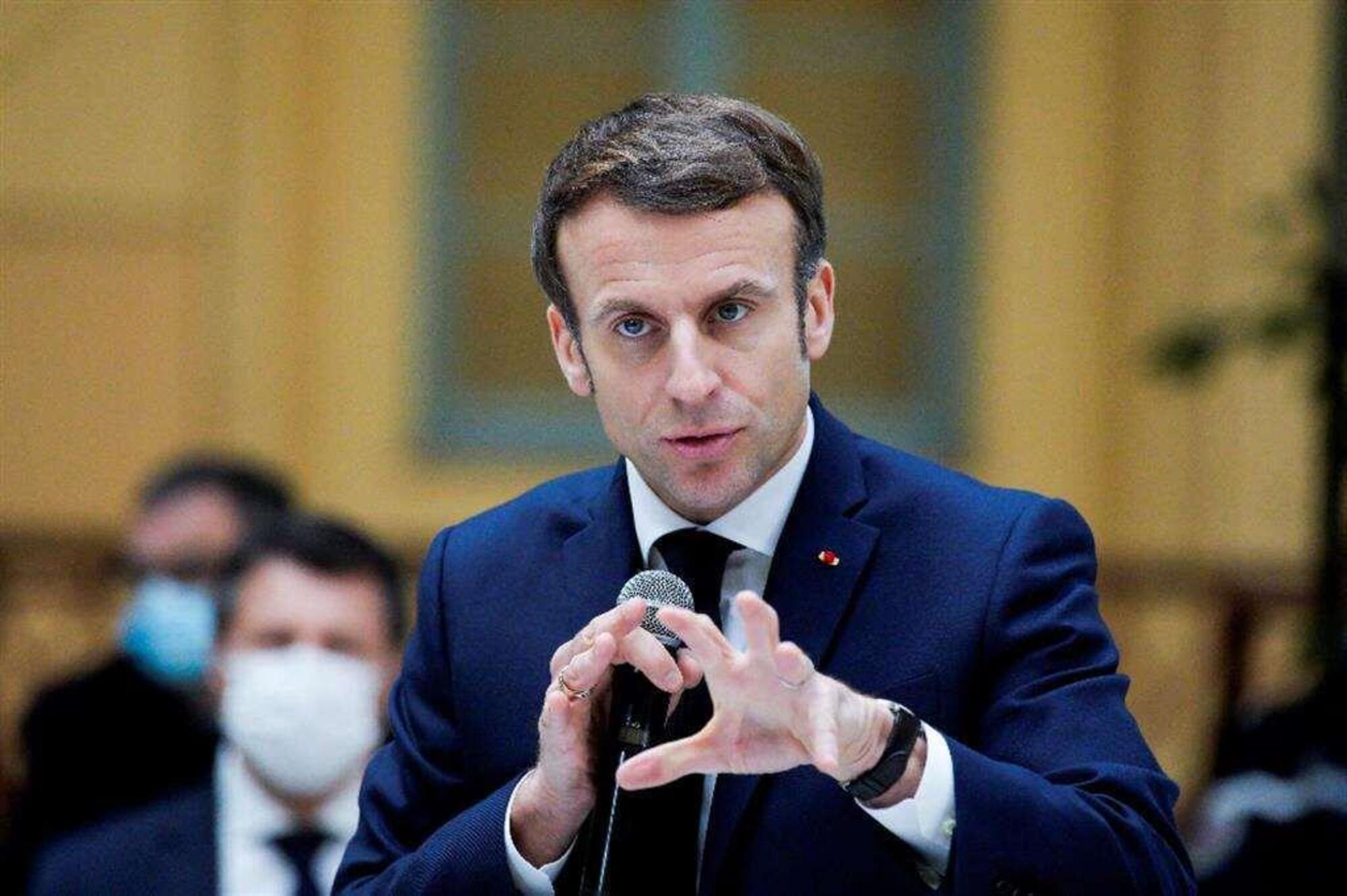 Il presidente francese Francois Macron