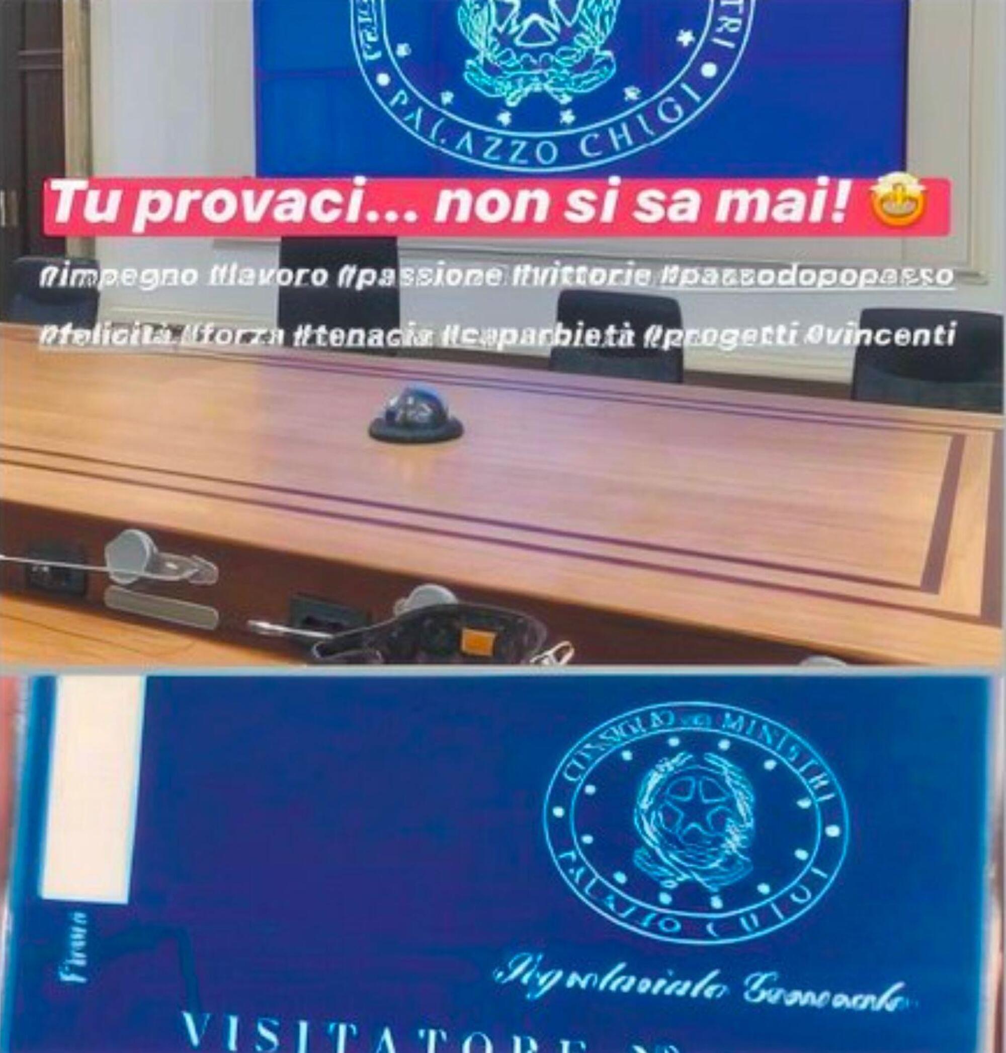 Il post di Maria Rosaria Boccia del 2020