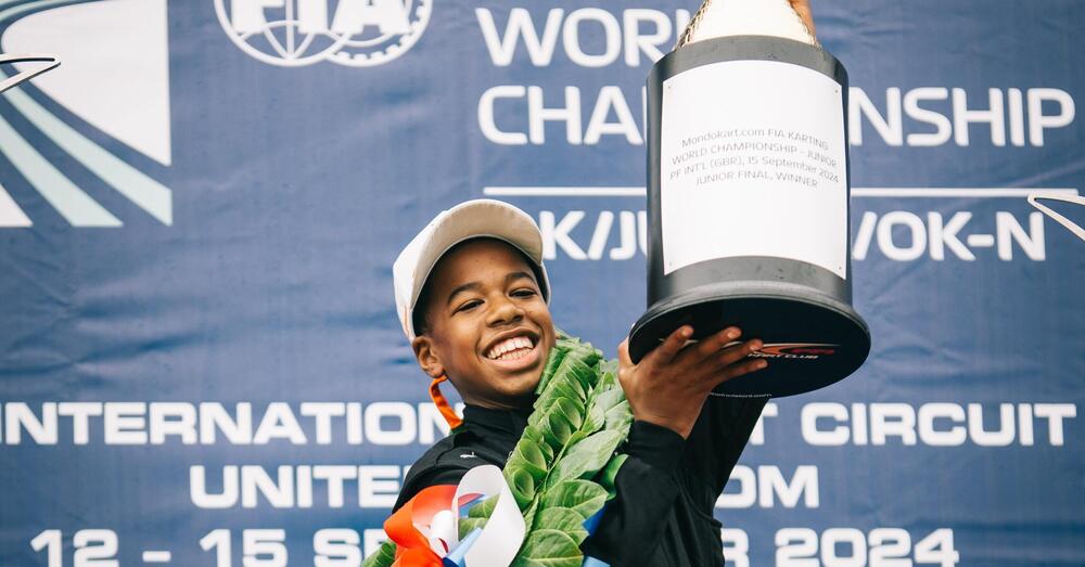 Chi &egrave; Kenzo Craigie, il nuovo campione di kart del Mercedes Junior Team che ha ricevuto gli applausi di Lewis Hamilton