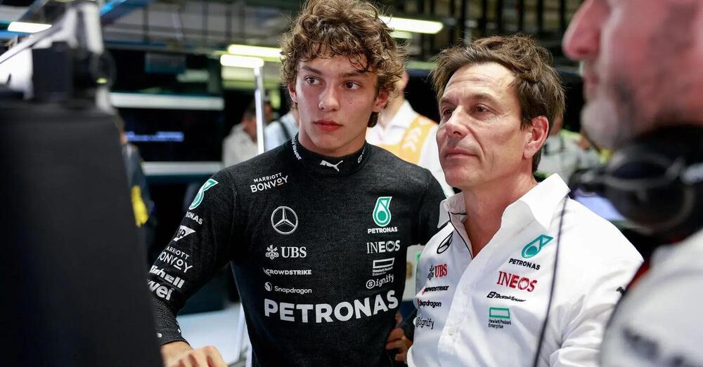 Toto Wolff crede nell&#039;operazione Antonelli: &quot;Kimi pu&ograve; essere il futuro per l&rsquo;Italia, l&rsquo;uomo in grado di riportare in mondiale&quot;