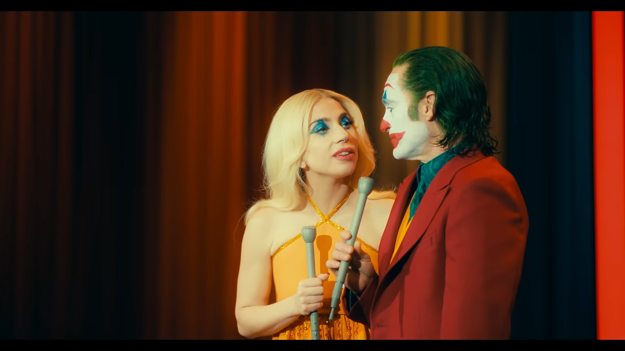 Joaquin Phoenix e Lady Gaga in Joker: Folie &agrave; Deux