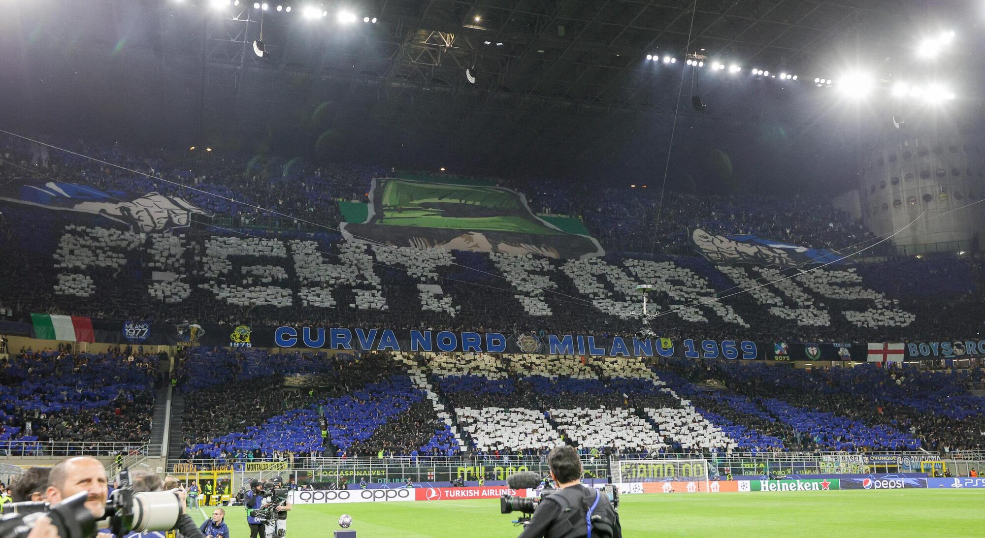 La curva nord di San Siro