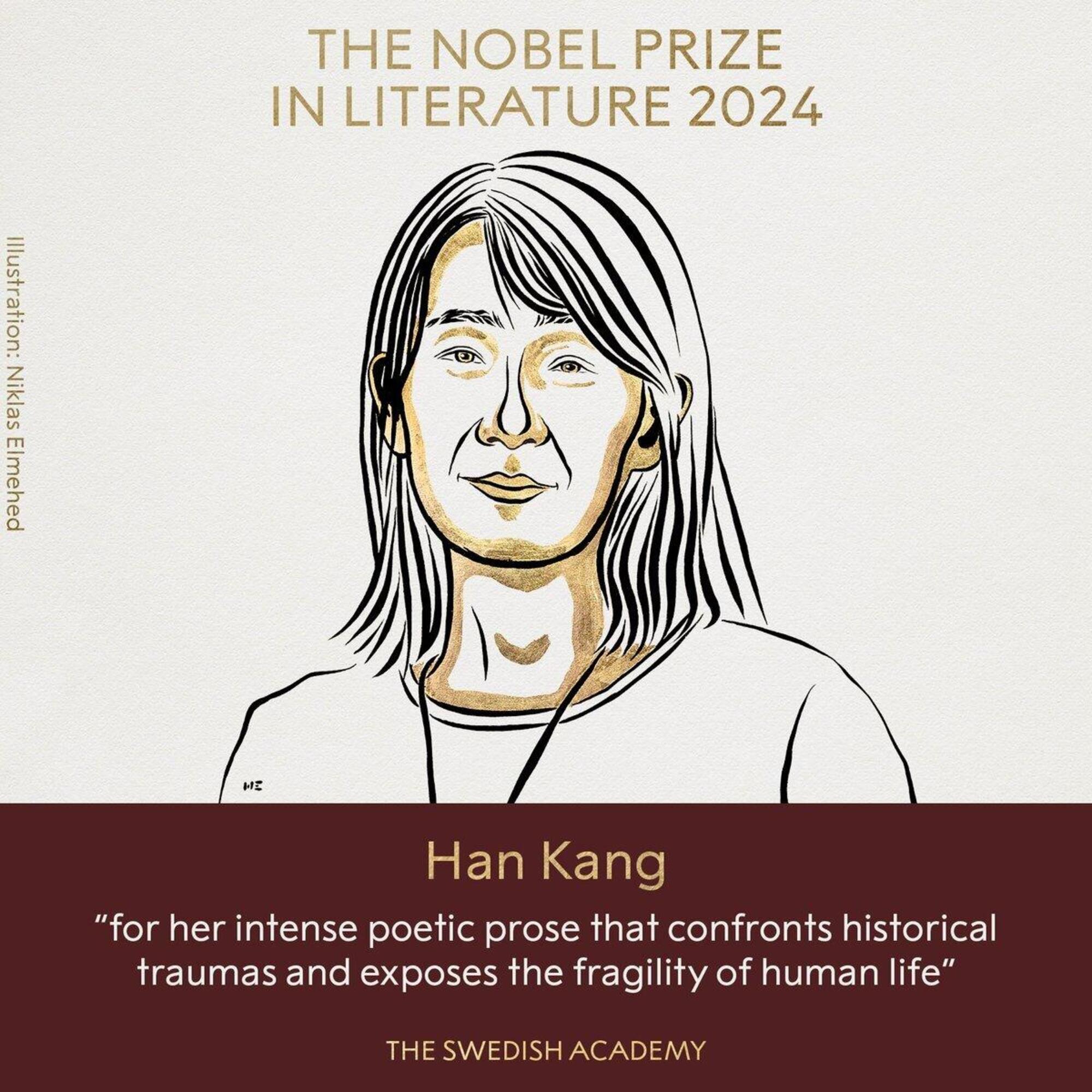 Han Kang vince il Nobel per la letteratura 2024