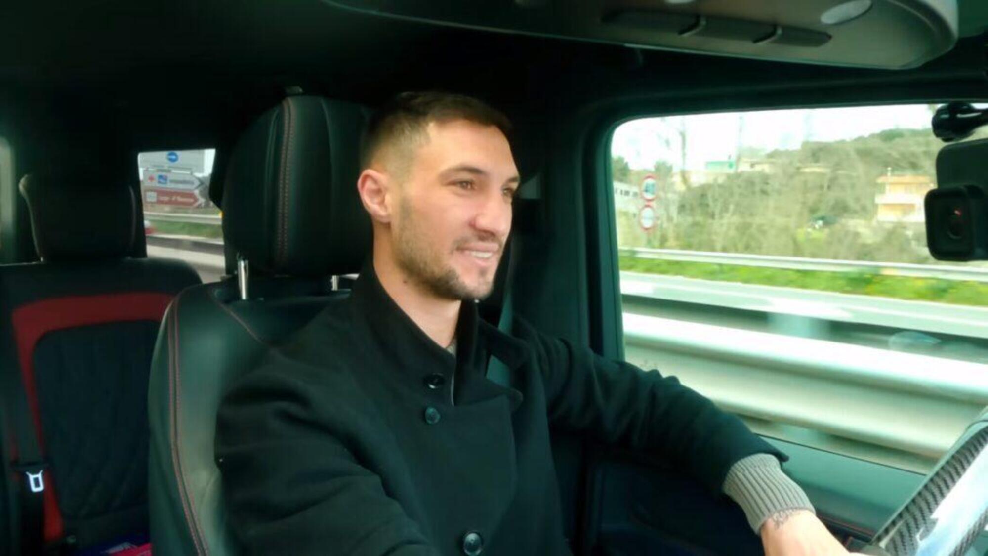 Politano in auto