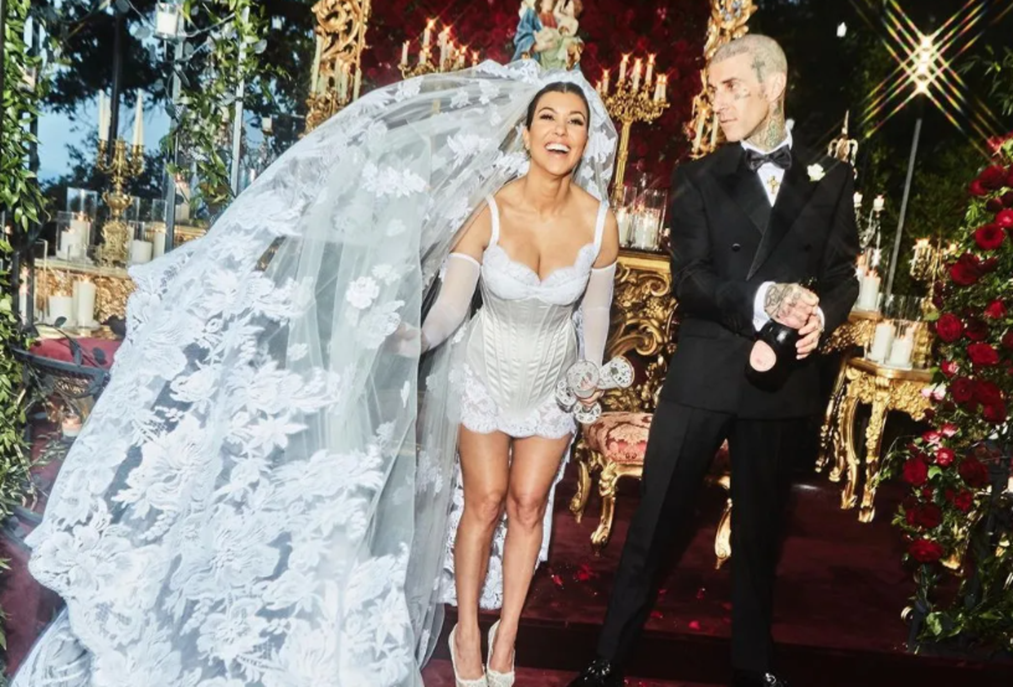 Il matrimonio di Kourtney Kardashian e Travis Baker