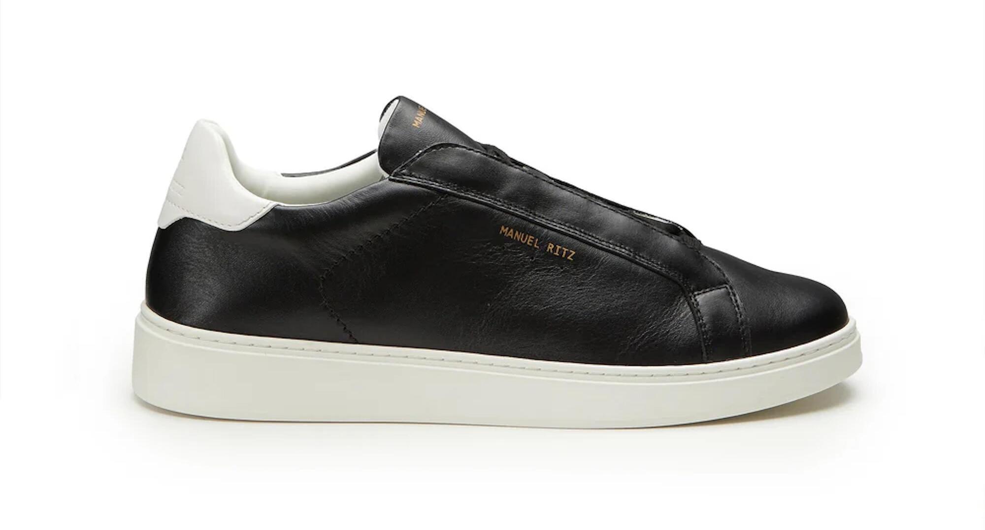 Sneakers in pelle nera Manuel Ritz