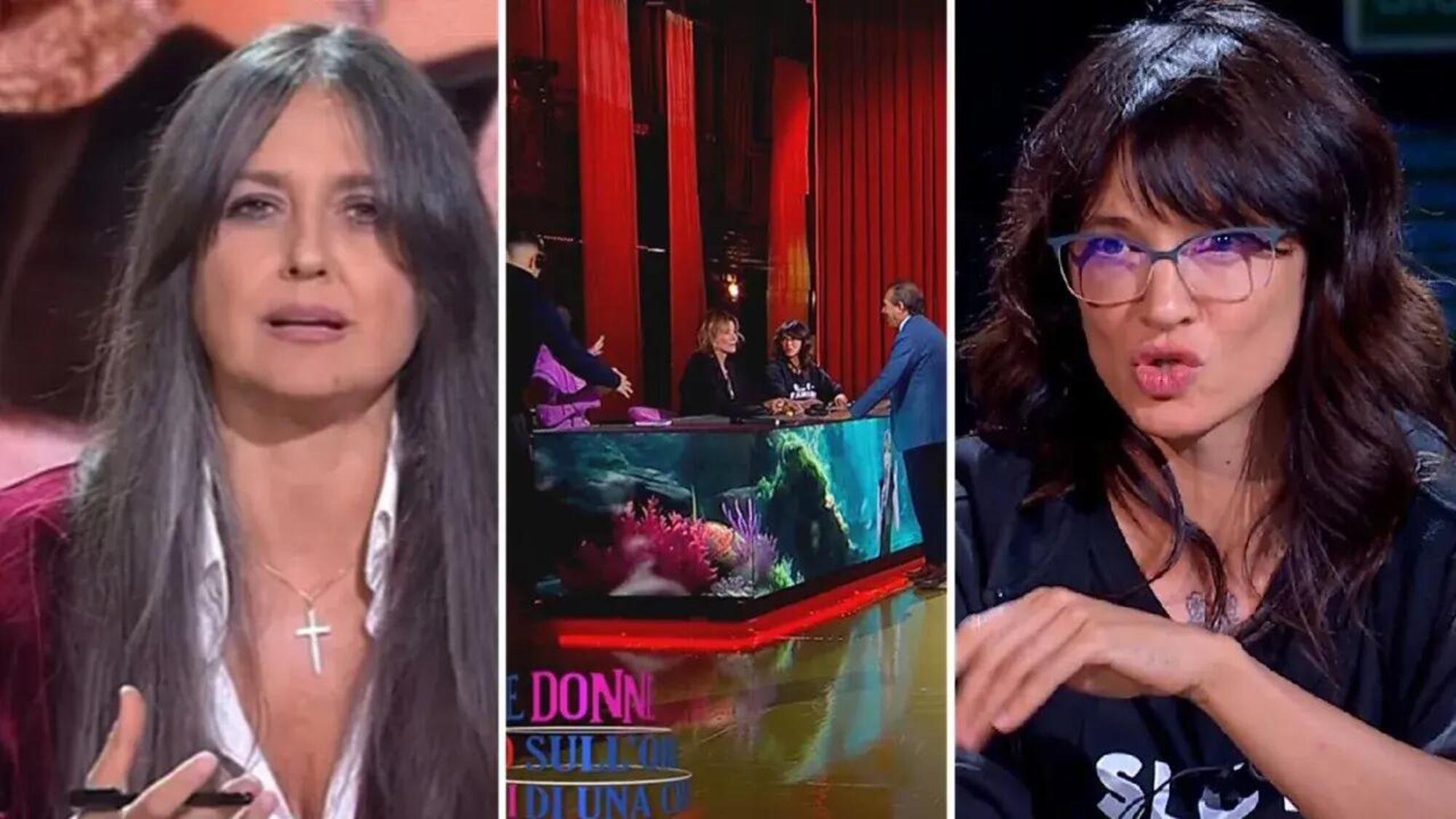 Rosita Celentano e Asia Argento a &quot;Donne sull&#039;orlo di una crisi di nervi&quot; di Piero Chiambretti