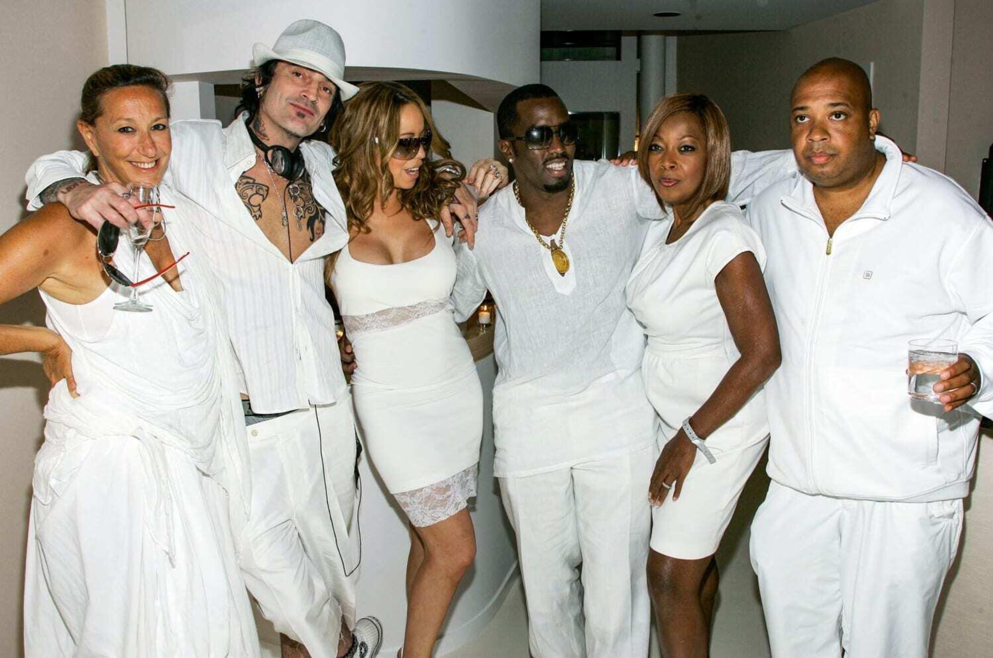 Lo star-sistem di Hollywood ai &quot;white party&quot; di Diddy