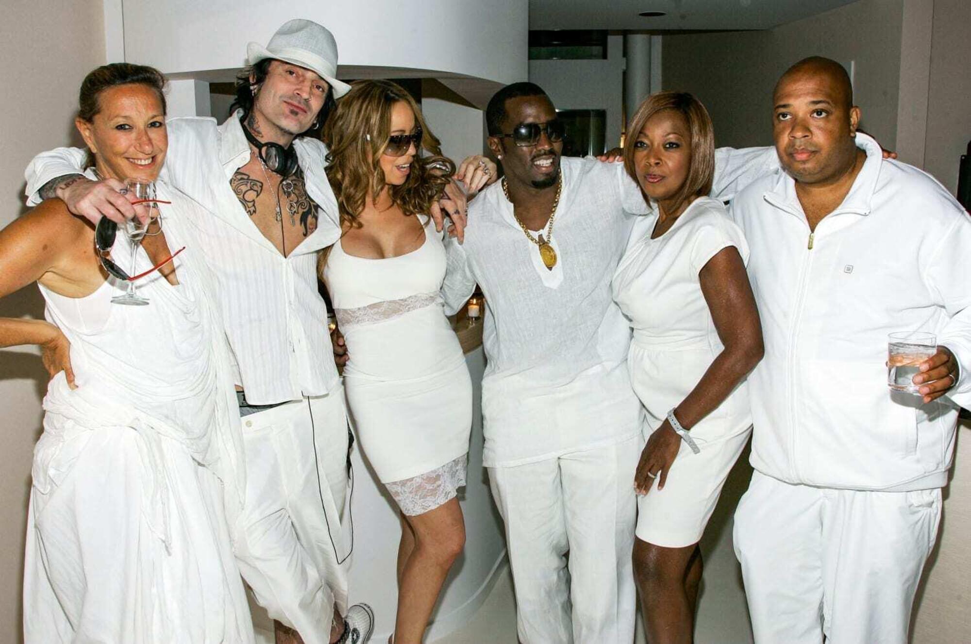 Lo star-sistem di Hollywood ai "white party" di Diddy