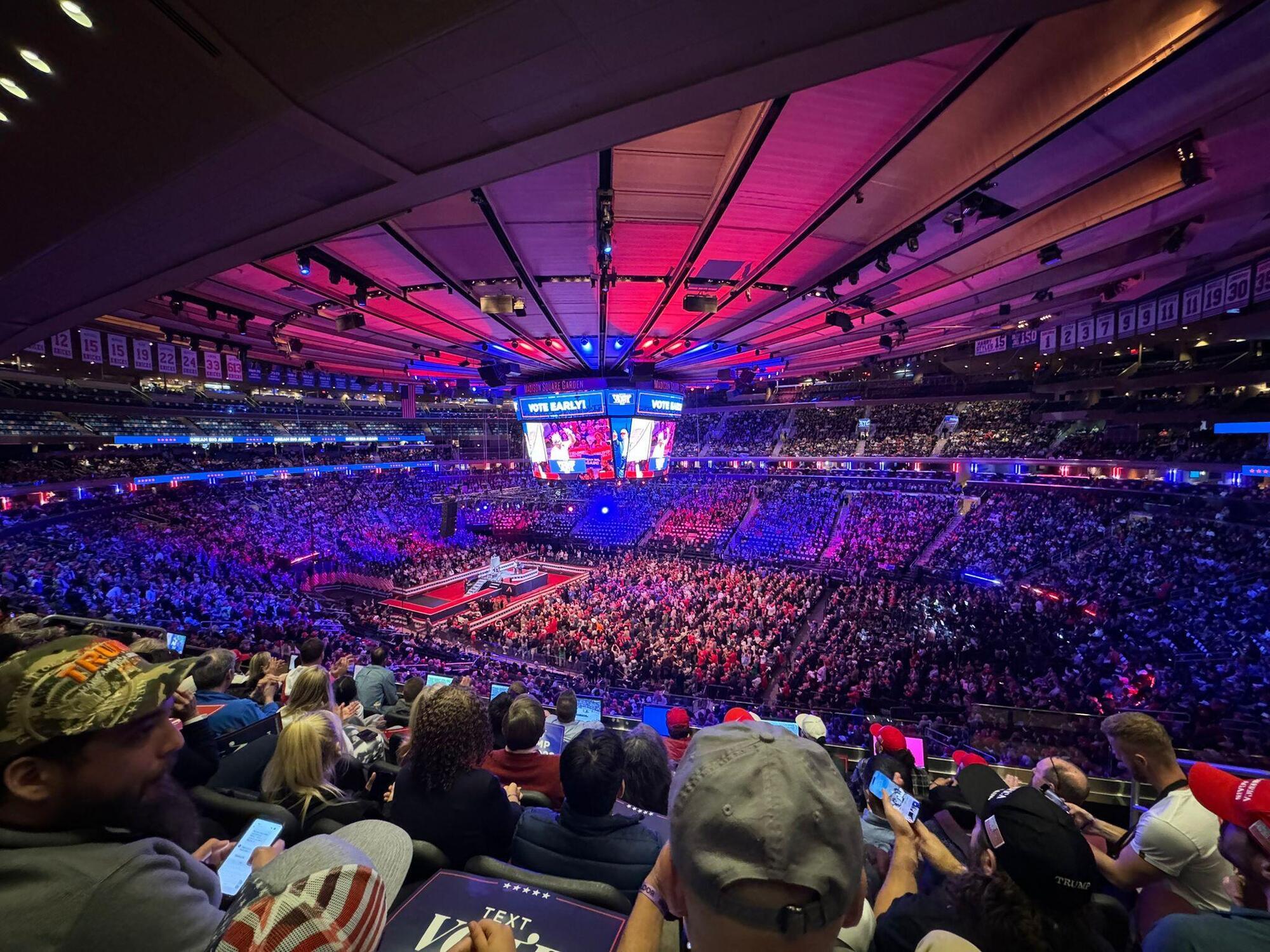 Il comizio di Donald Trump al Madison Square Garden