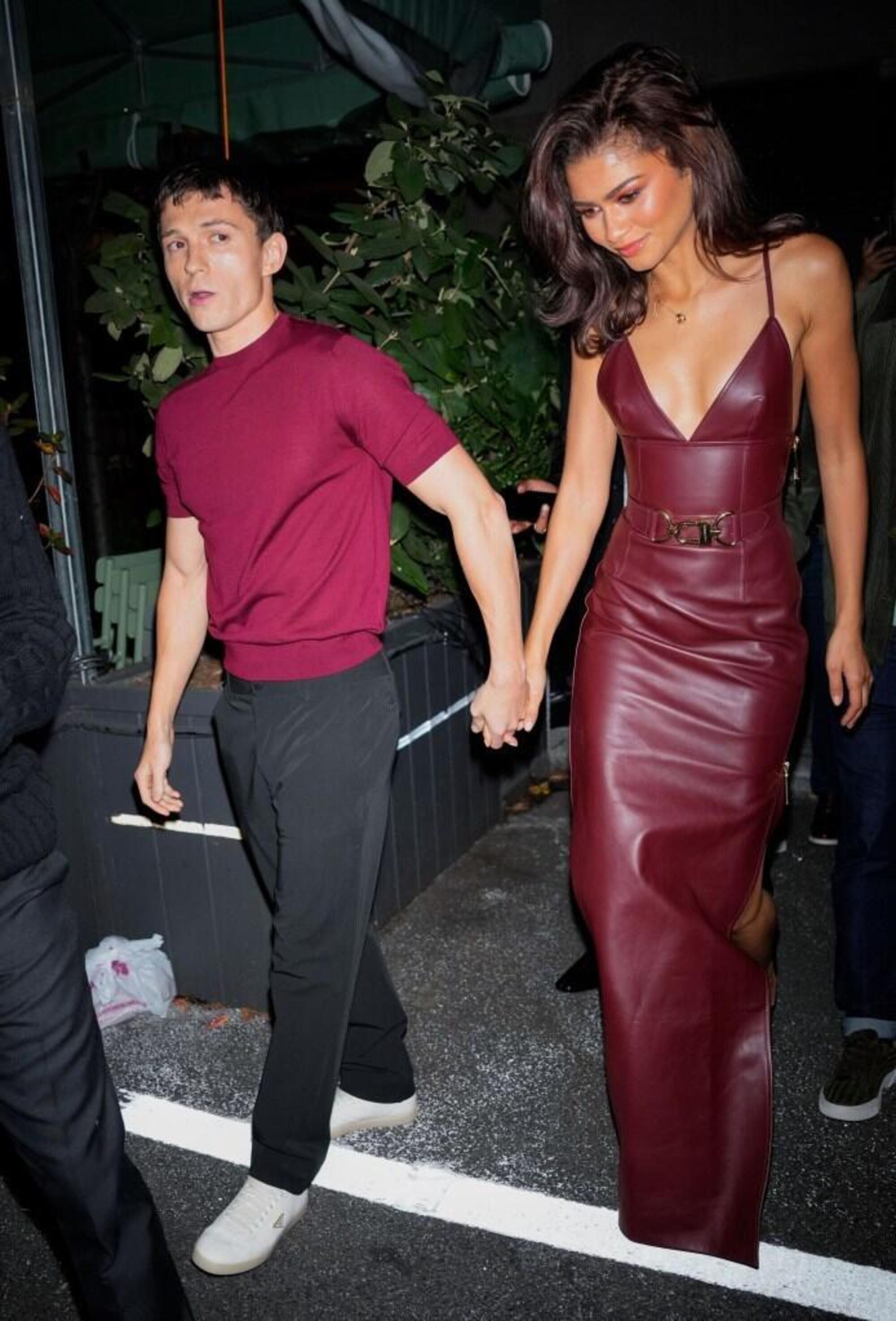 Tom Holland e Zendaya alla presentazione di Bero