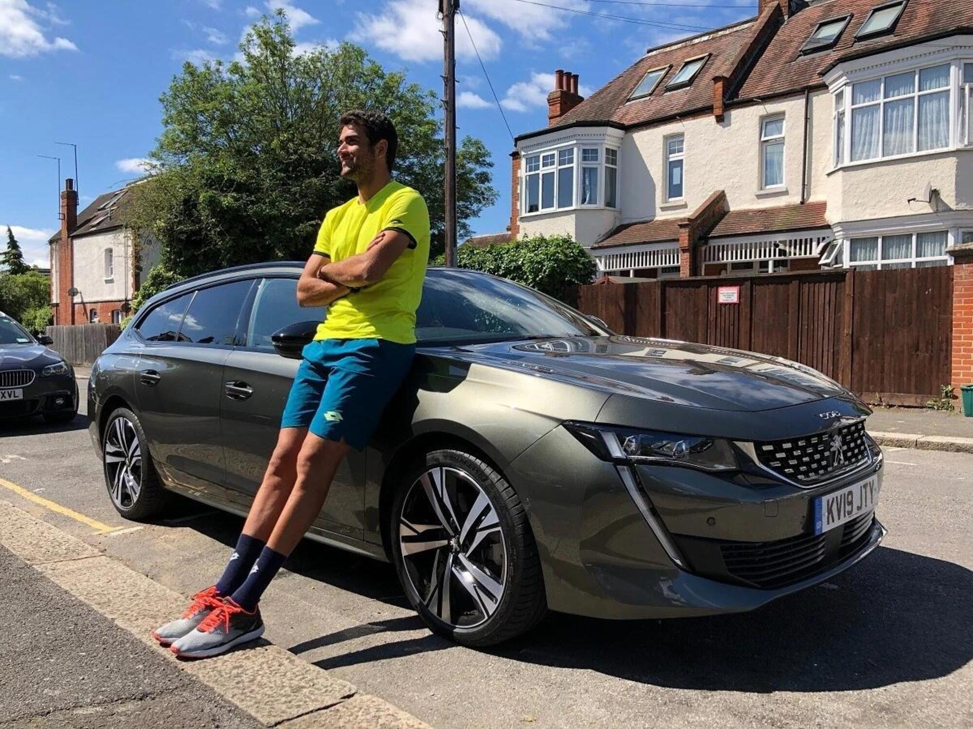 Matteo Berrettini con Peugeot