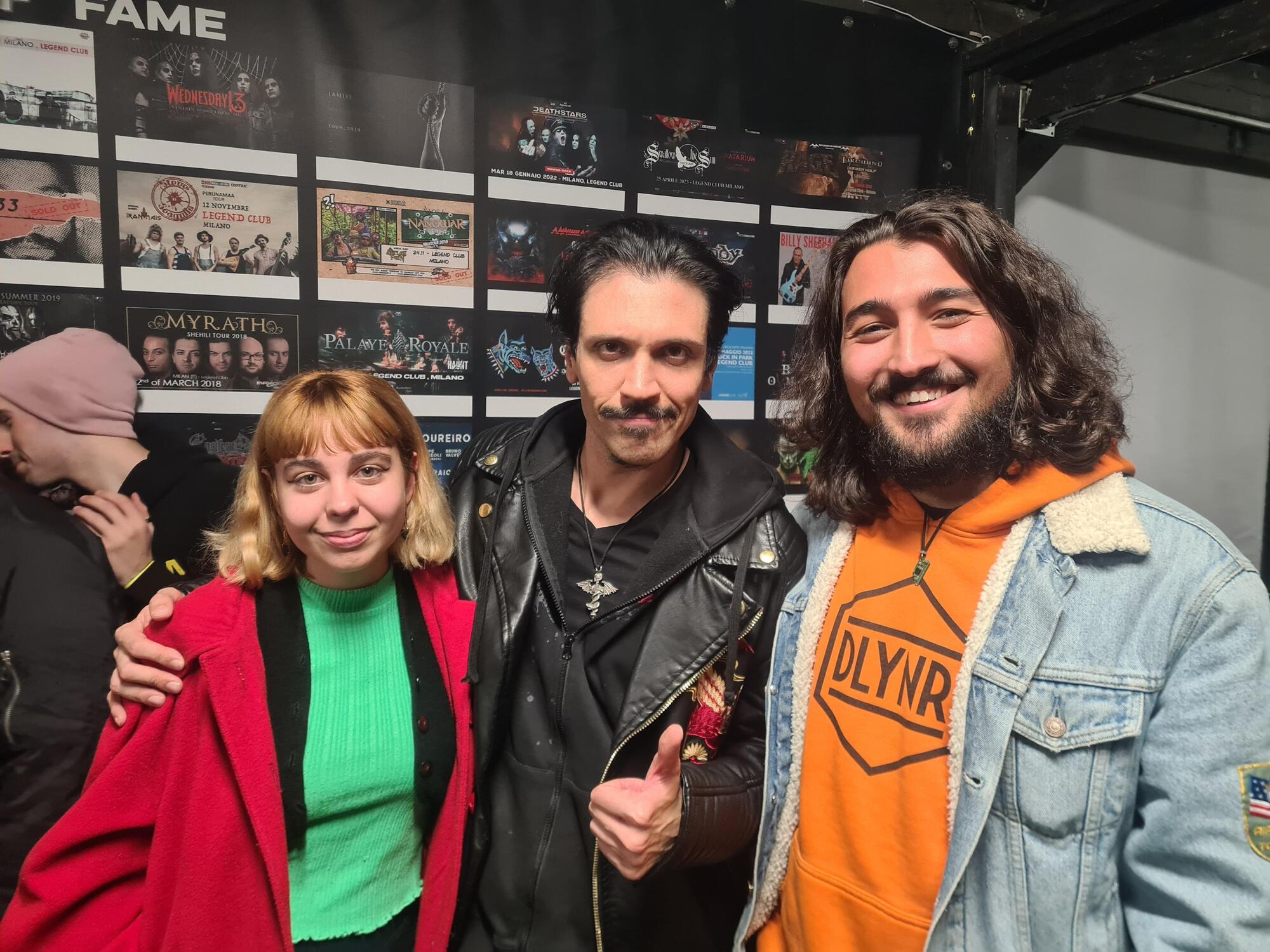 Lucia con Mark The Hammer al Legend Club di Milano