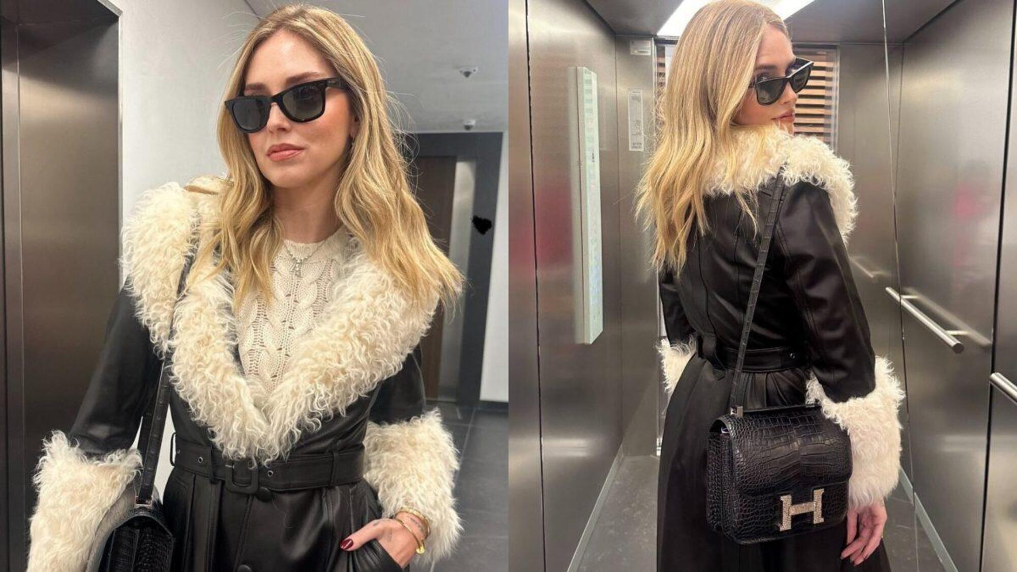 La borsa in pelle che Chiara Ferragni ha mostrato su Instagram durante la sua vacanza a St. Moritz