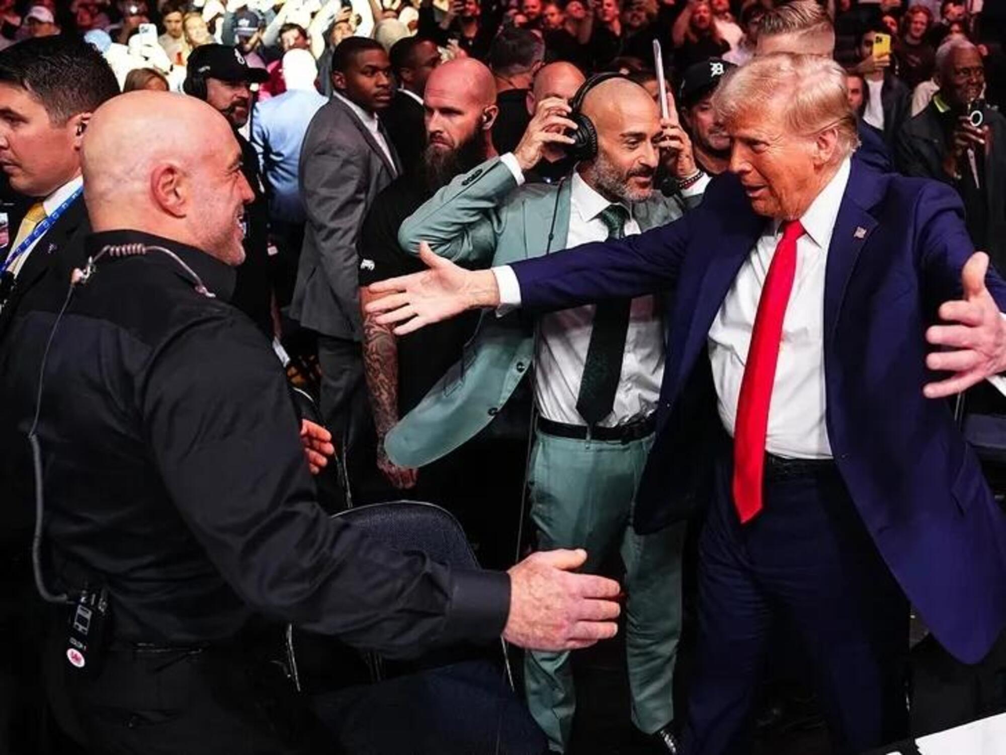 Donald Trump e Joe Rogan a Ufc 309