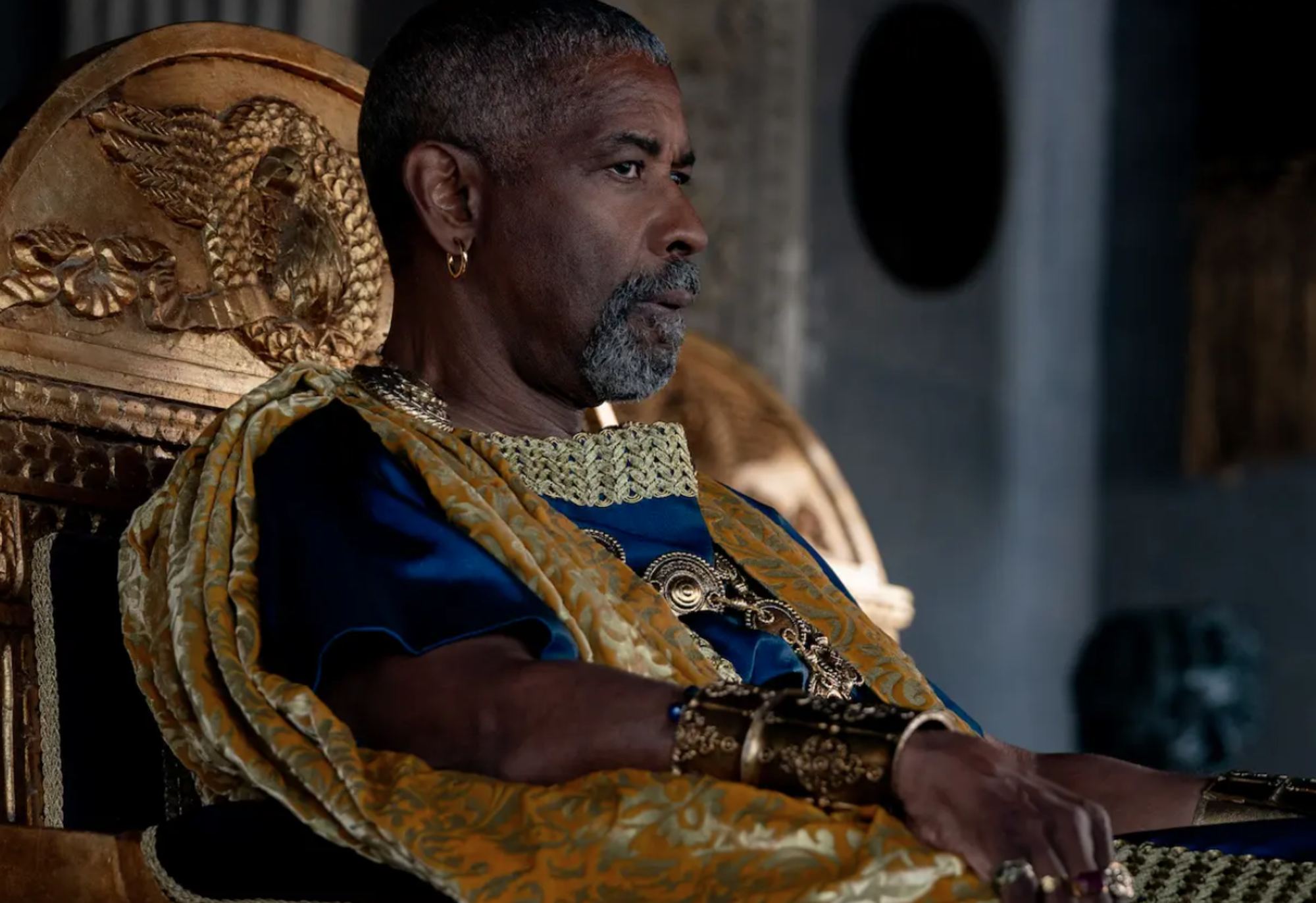 Denzel Washington in &quot;Il Gladiatore 2&quot; di Ridley Scott