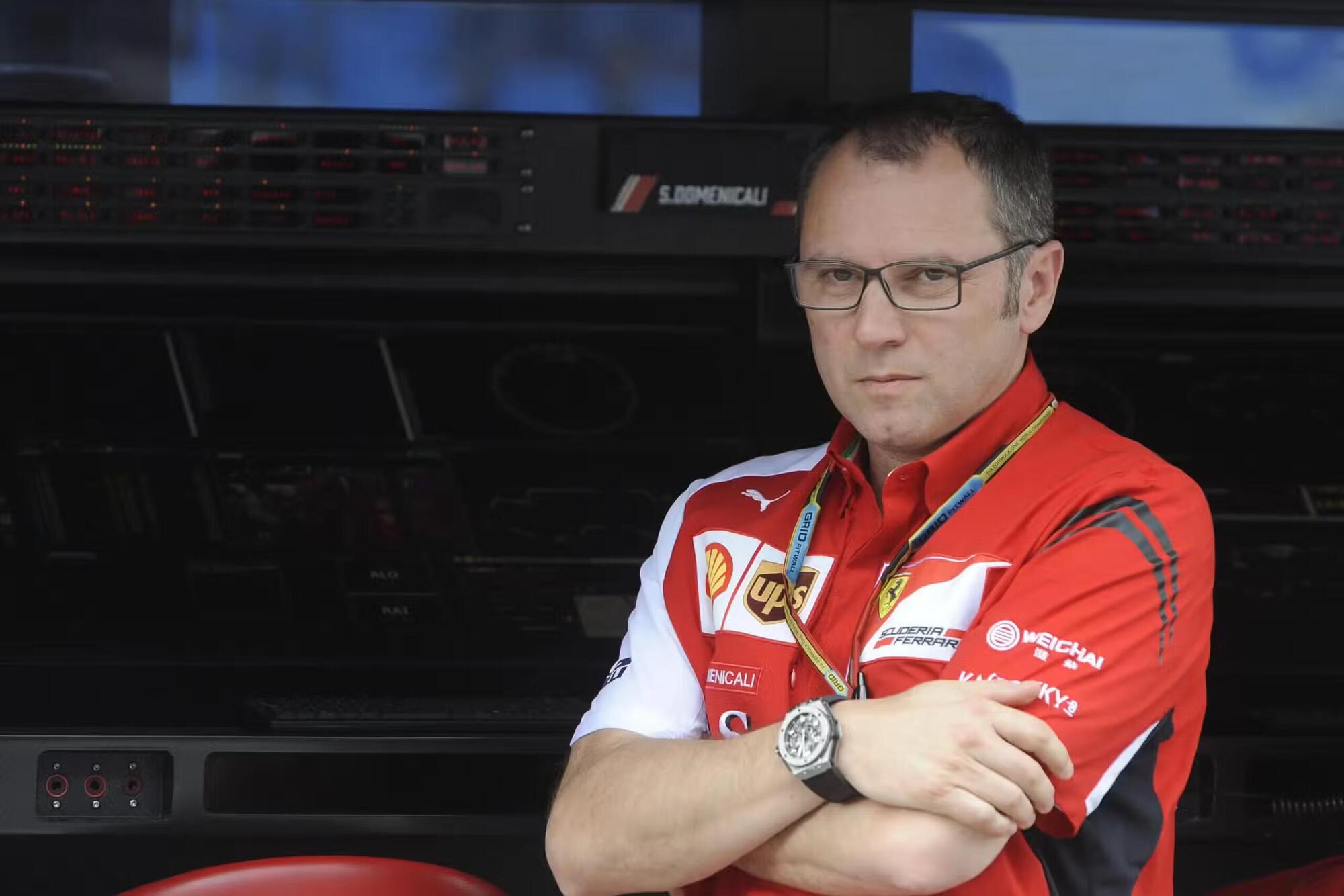 Stefano Domenicali ai tempi del lavoro in Ferrari